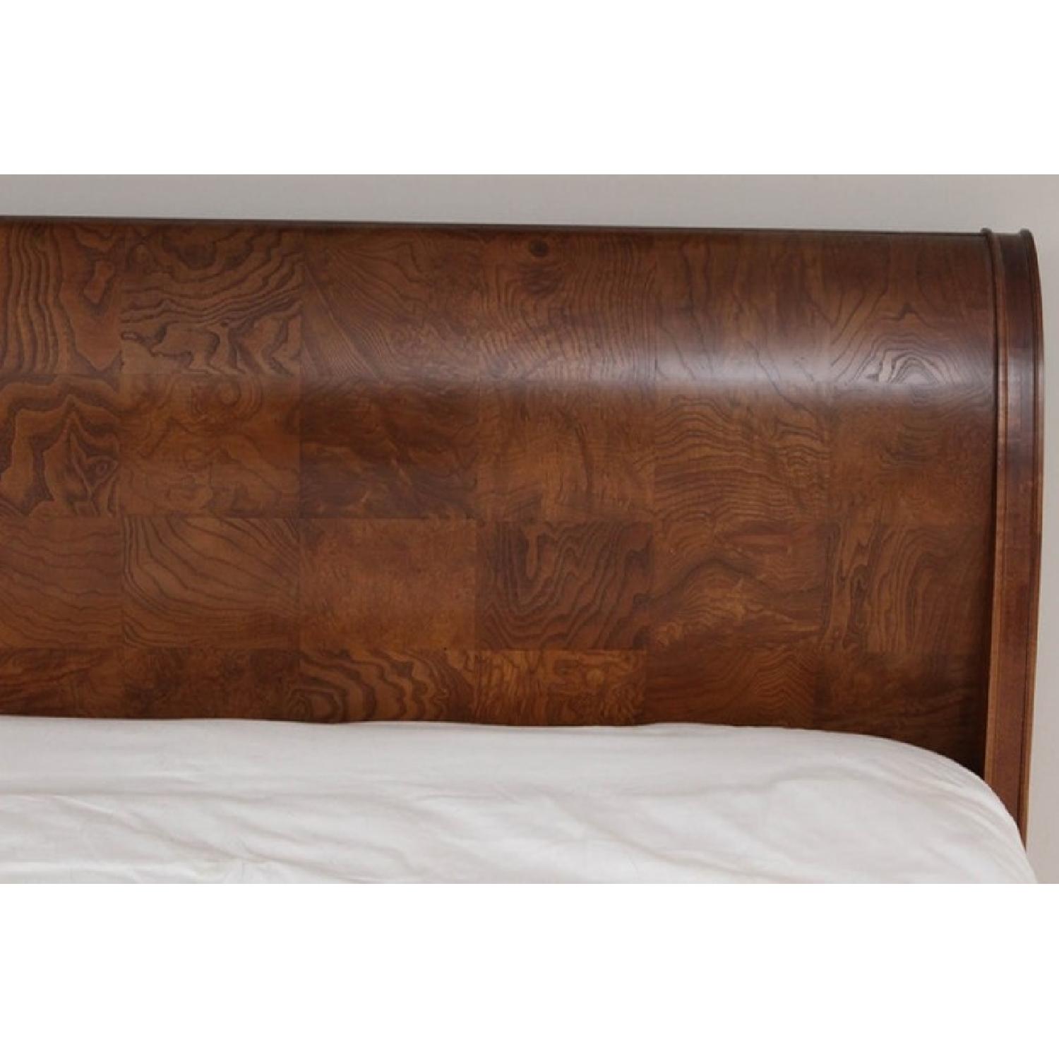Henredon Charles X Burl Wood King Sleigh Bed - image-2