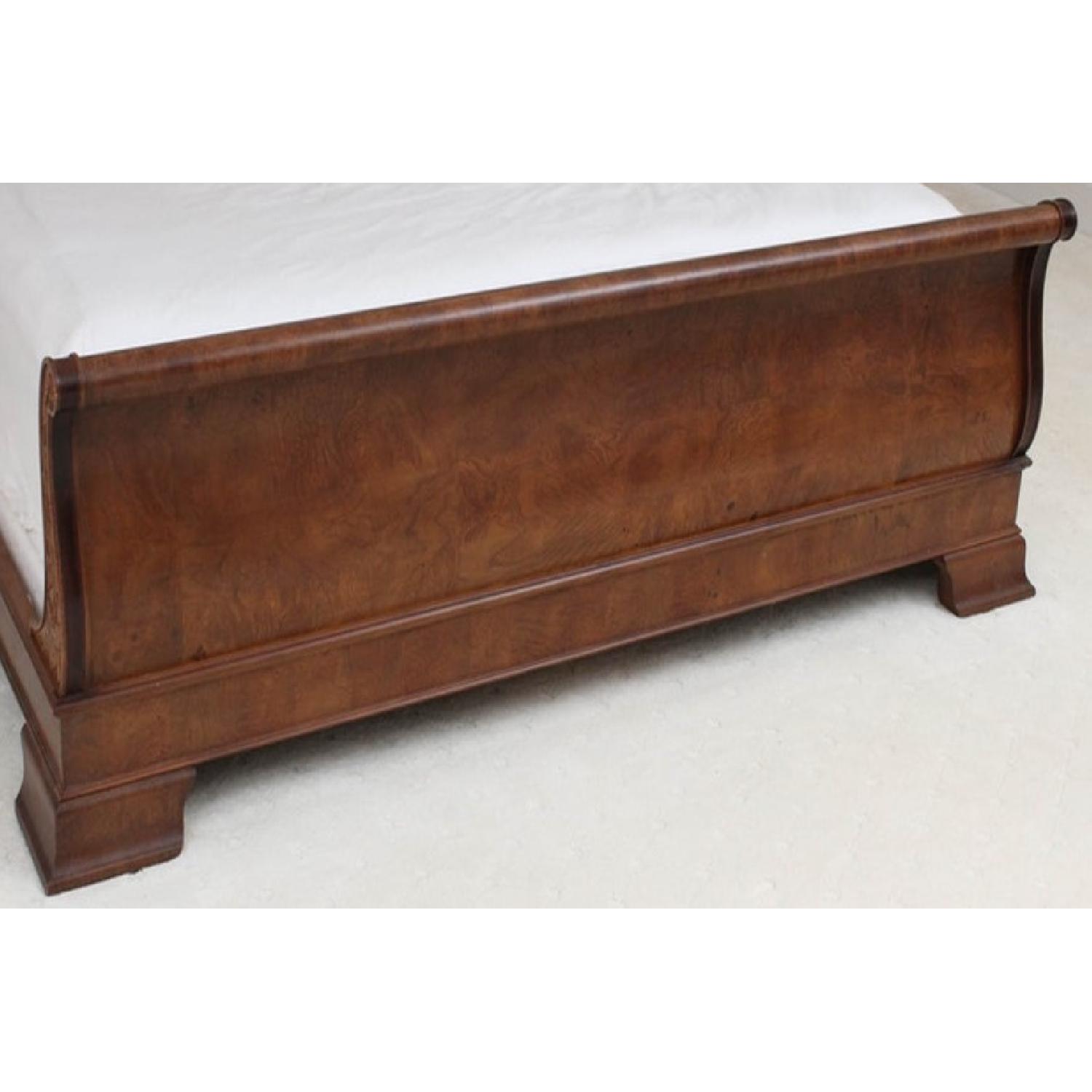 Henredon Charles X Burl Wood King Sleigh Bed - image-3
