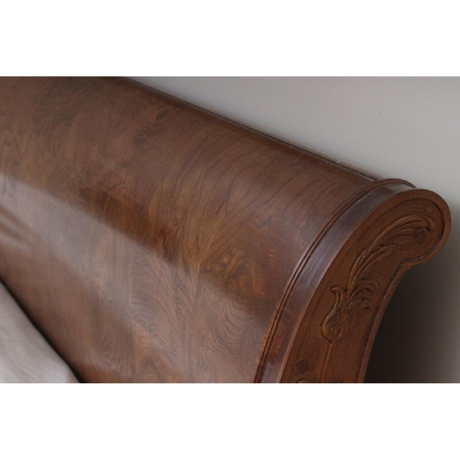 Henredon Charles X Burl Wood King Sleigh Bed - image-4
