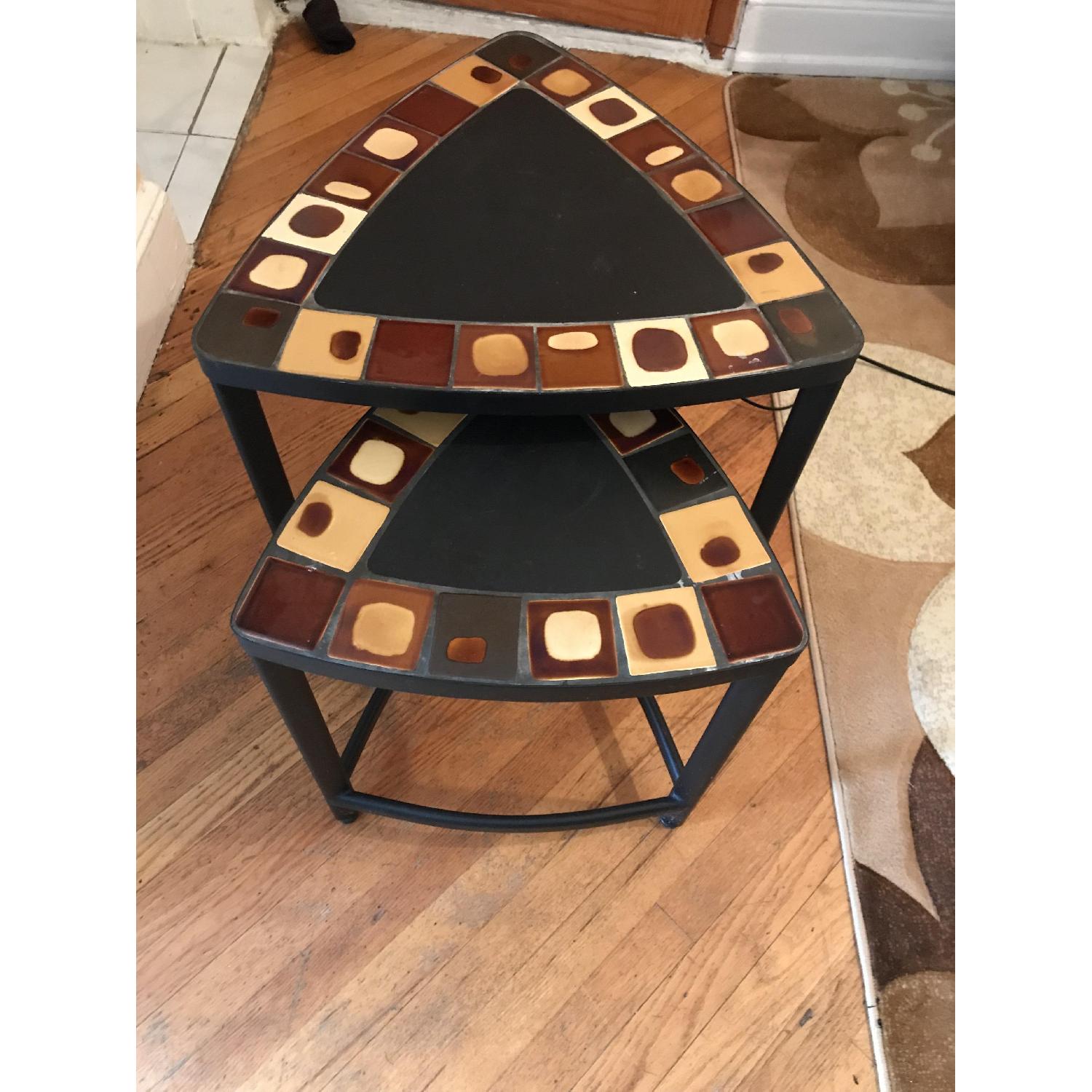 Black Metal Side Table - image-3