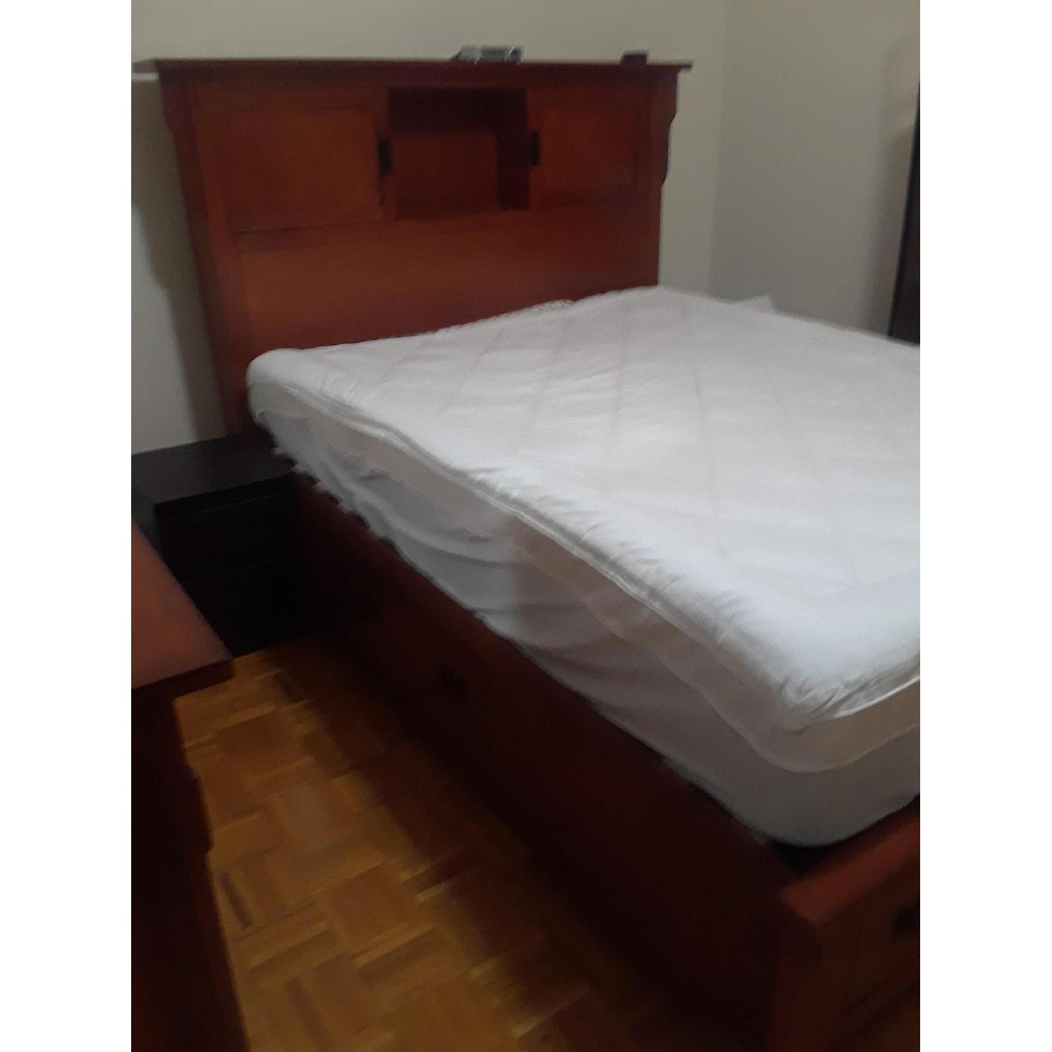 Bob's Mission Oak Queen Storage Bed - image-2