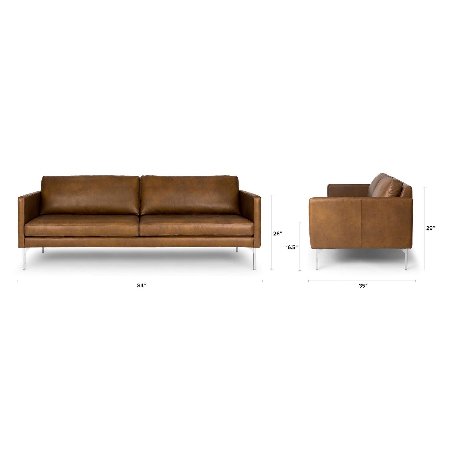 Article Echo Oxford Tan Leather Sofa - image-5