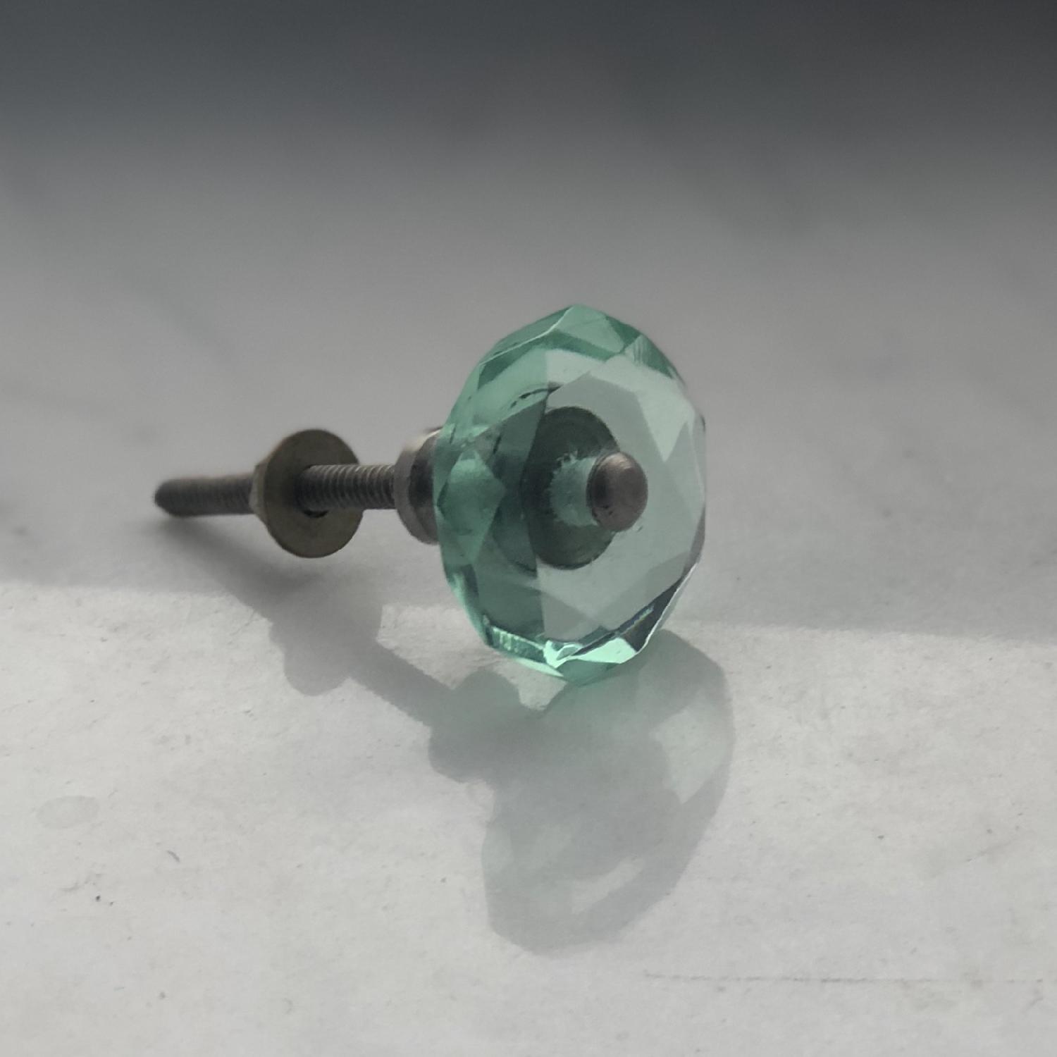 Anthropologie Teal Glass Knobs - image-4