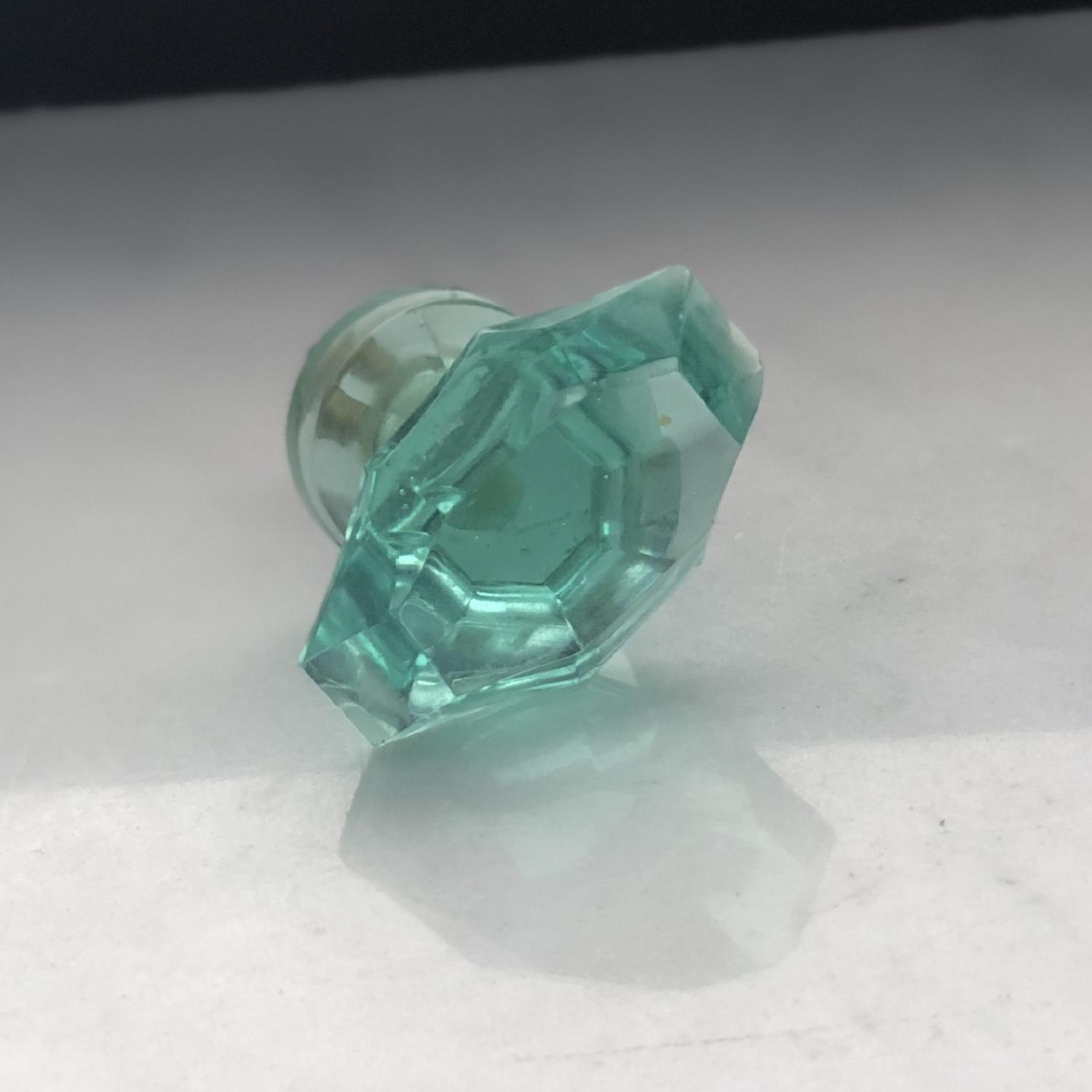 Anthropologie Teal Glass Knobs - image-5