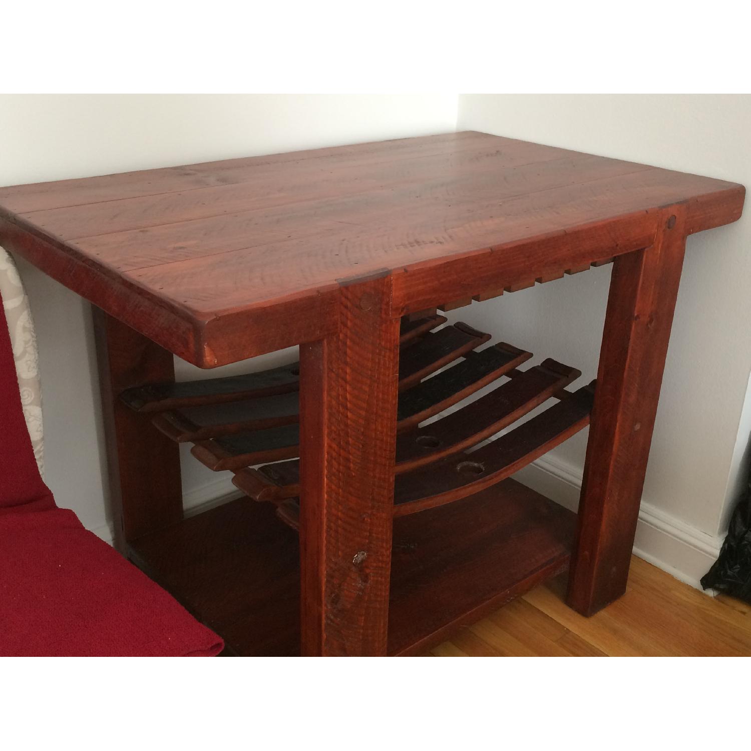 Recycled Barrel Stave Tasting Table - image-3