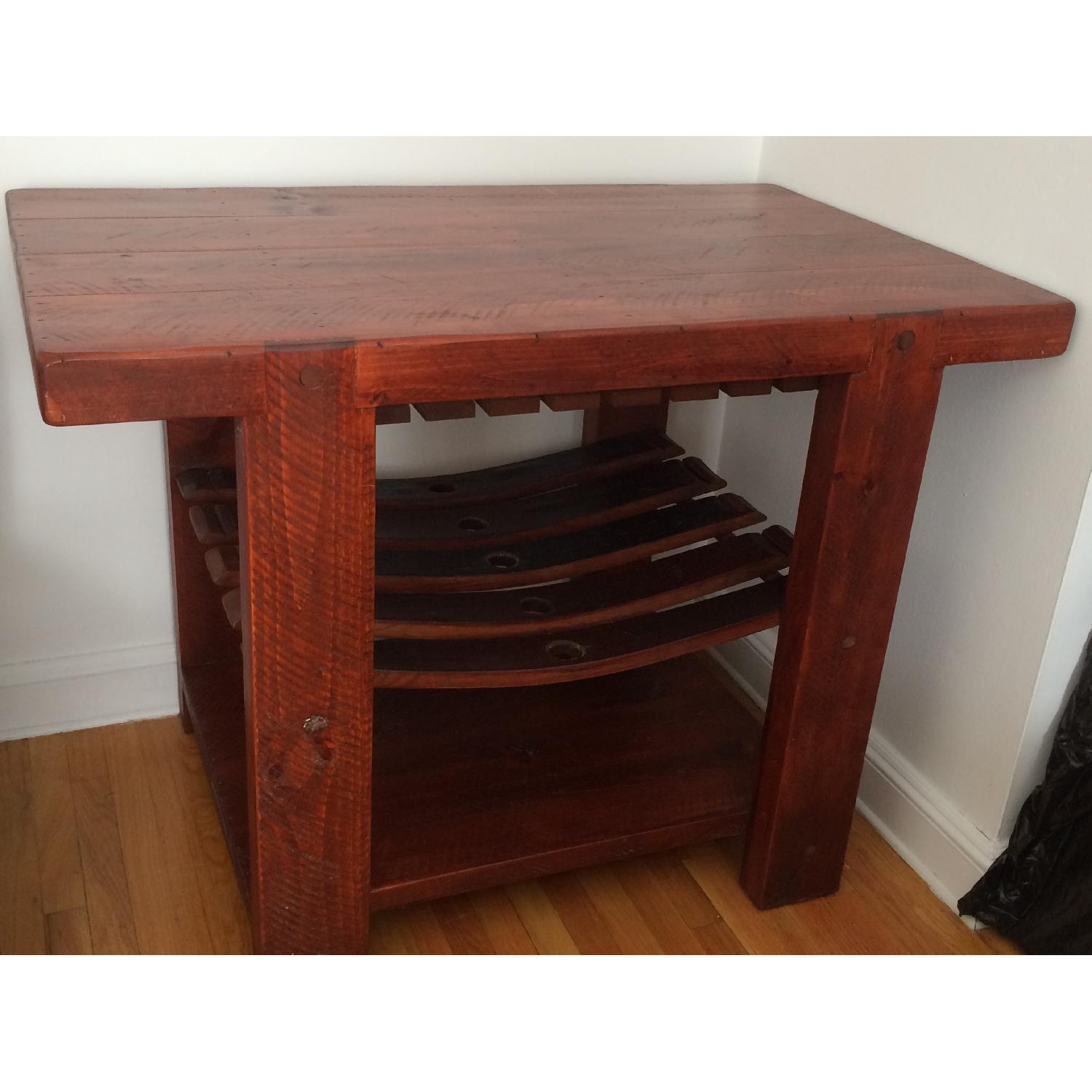 Recycled Barrel Stave Tasting Table - image-4