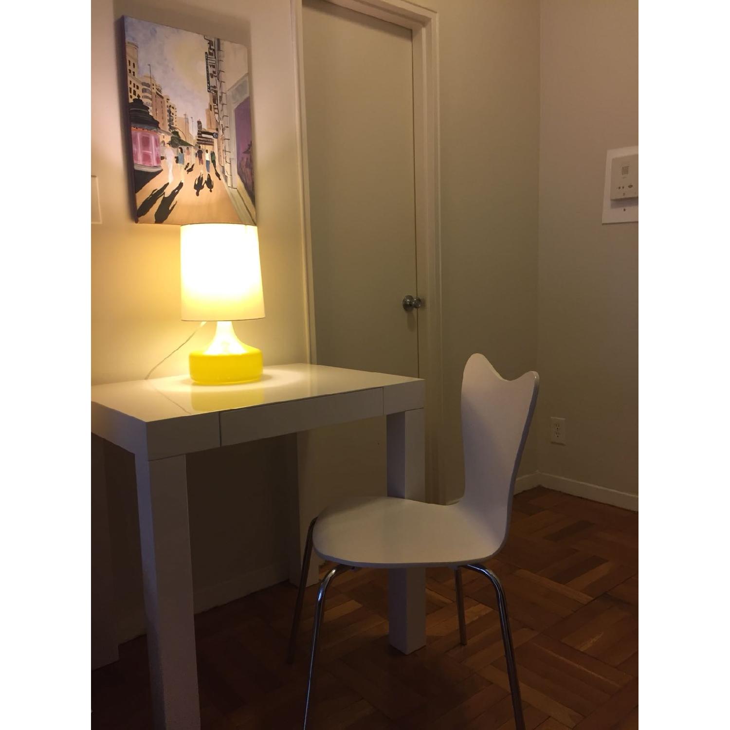 West Elm Yellow Table Lamp - image-1