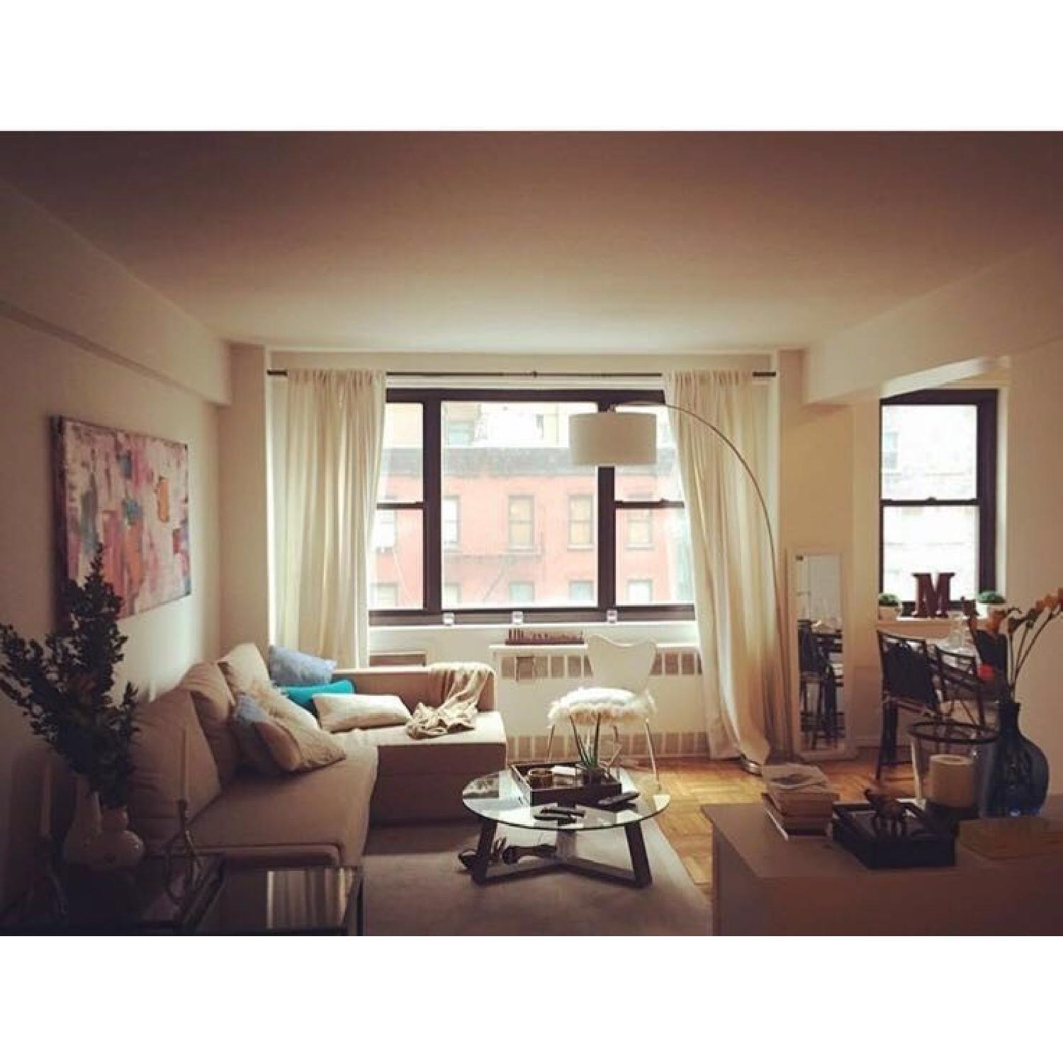 Bed Bath & Beyond Linen Window Curtain in Natural - image-2