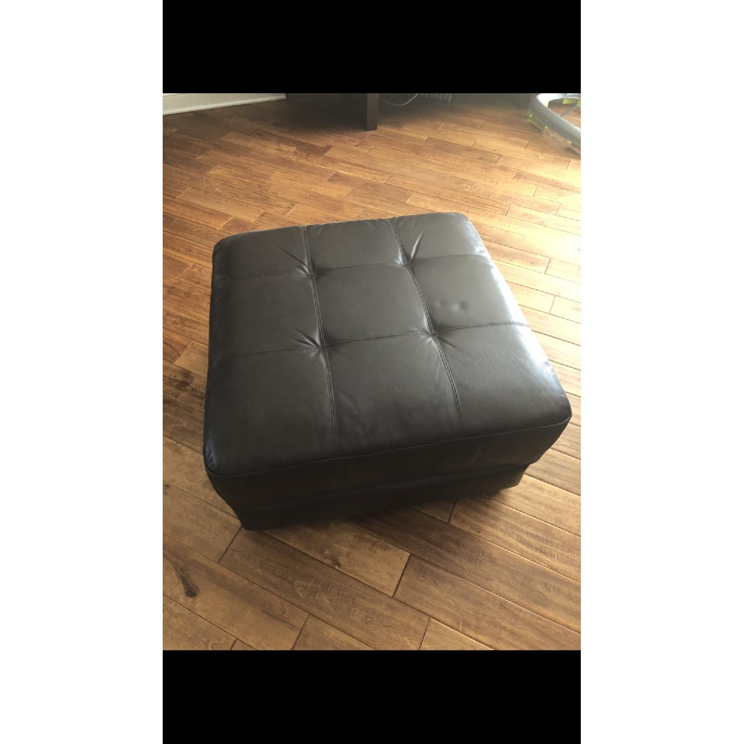 Raymour & Flanigan 7-Piece Leather Sectional SOfa - image-3