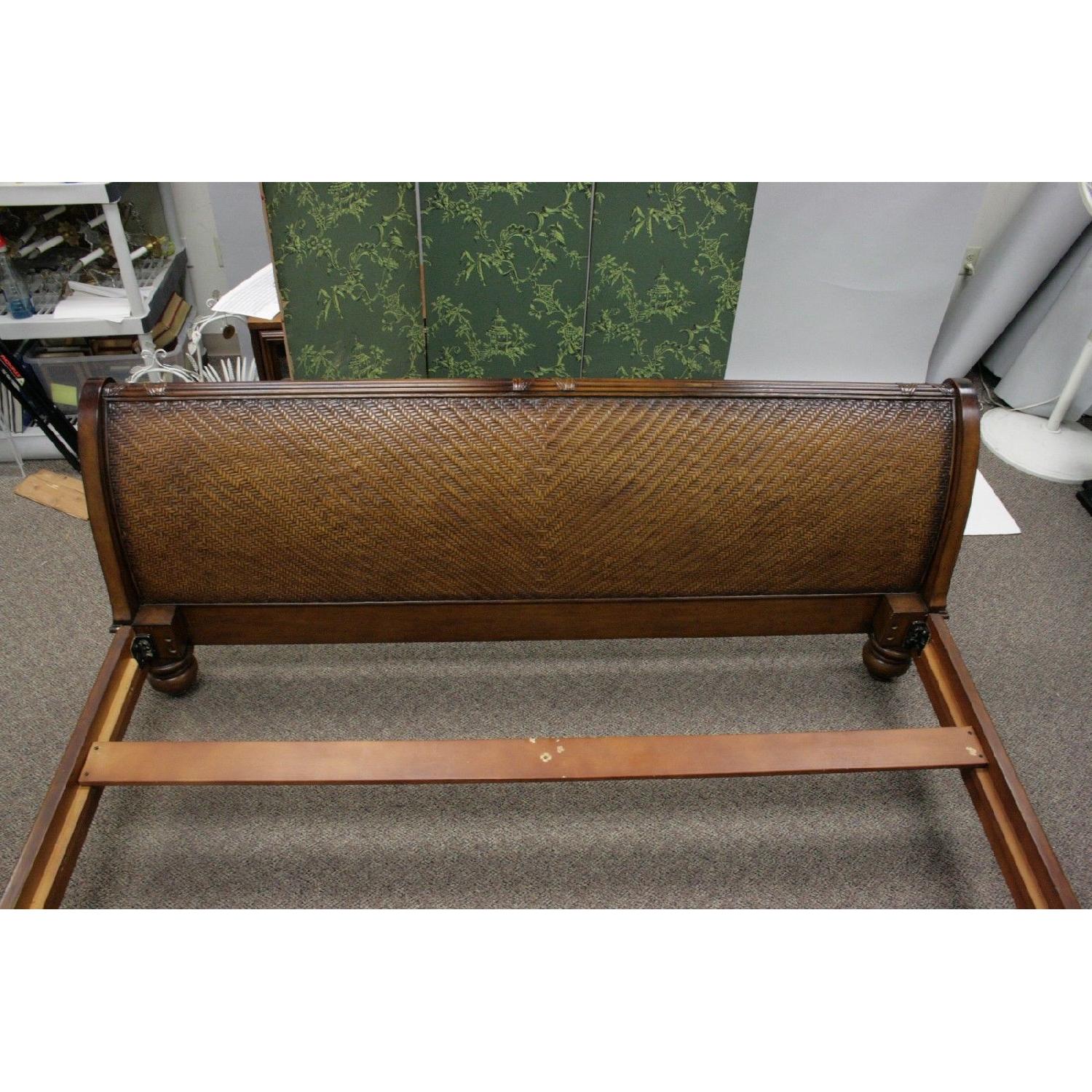 Bassett King Size Rattan Sleigh Bed Frame - image-4