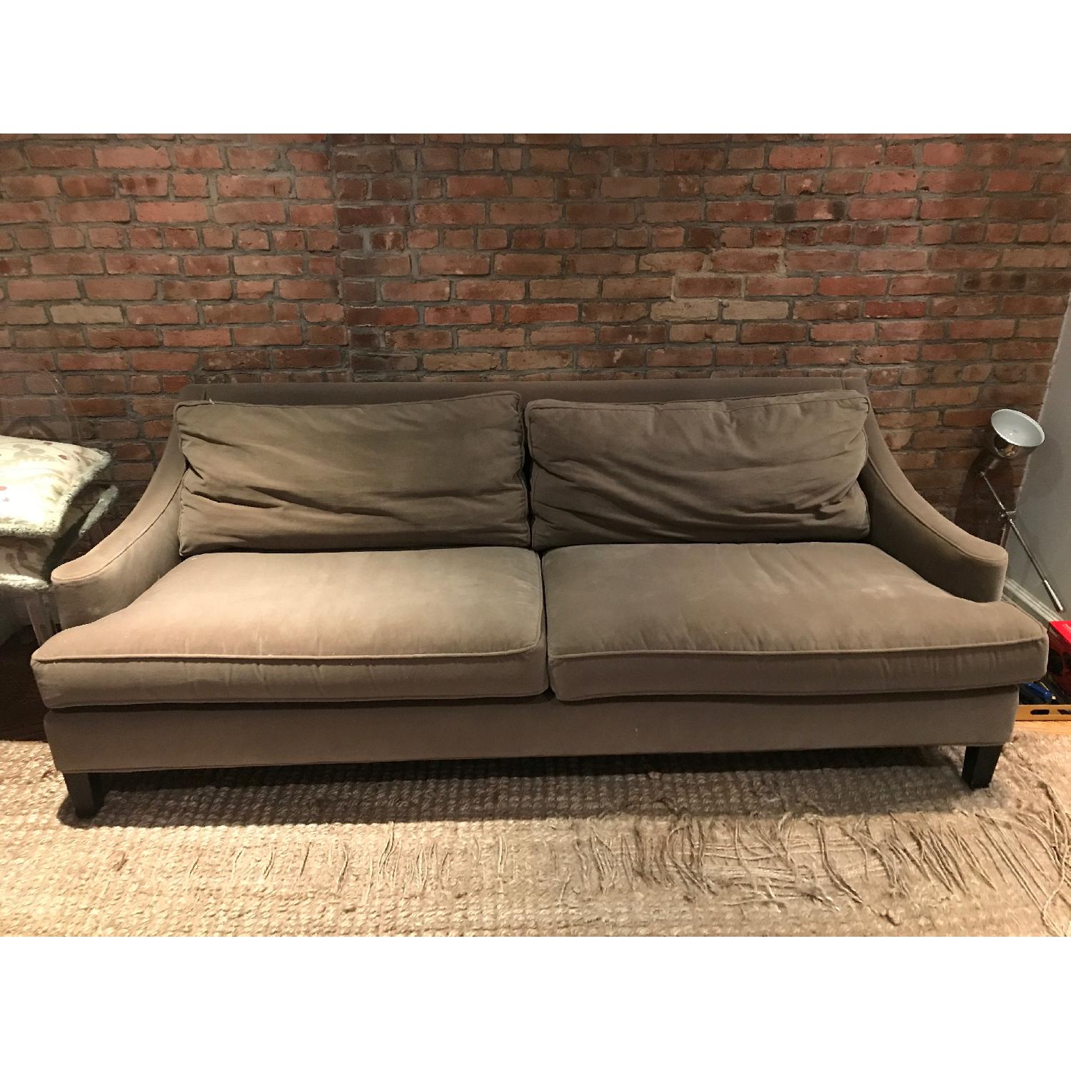 Lillian August Brown Velvet Nicole Sofa - image-2