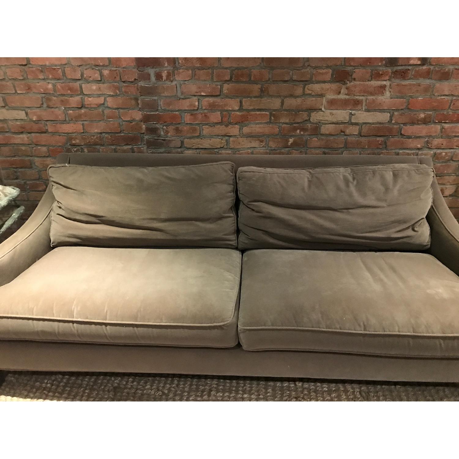 Lillian August Brown Velvet Nicole Sofa - image-3