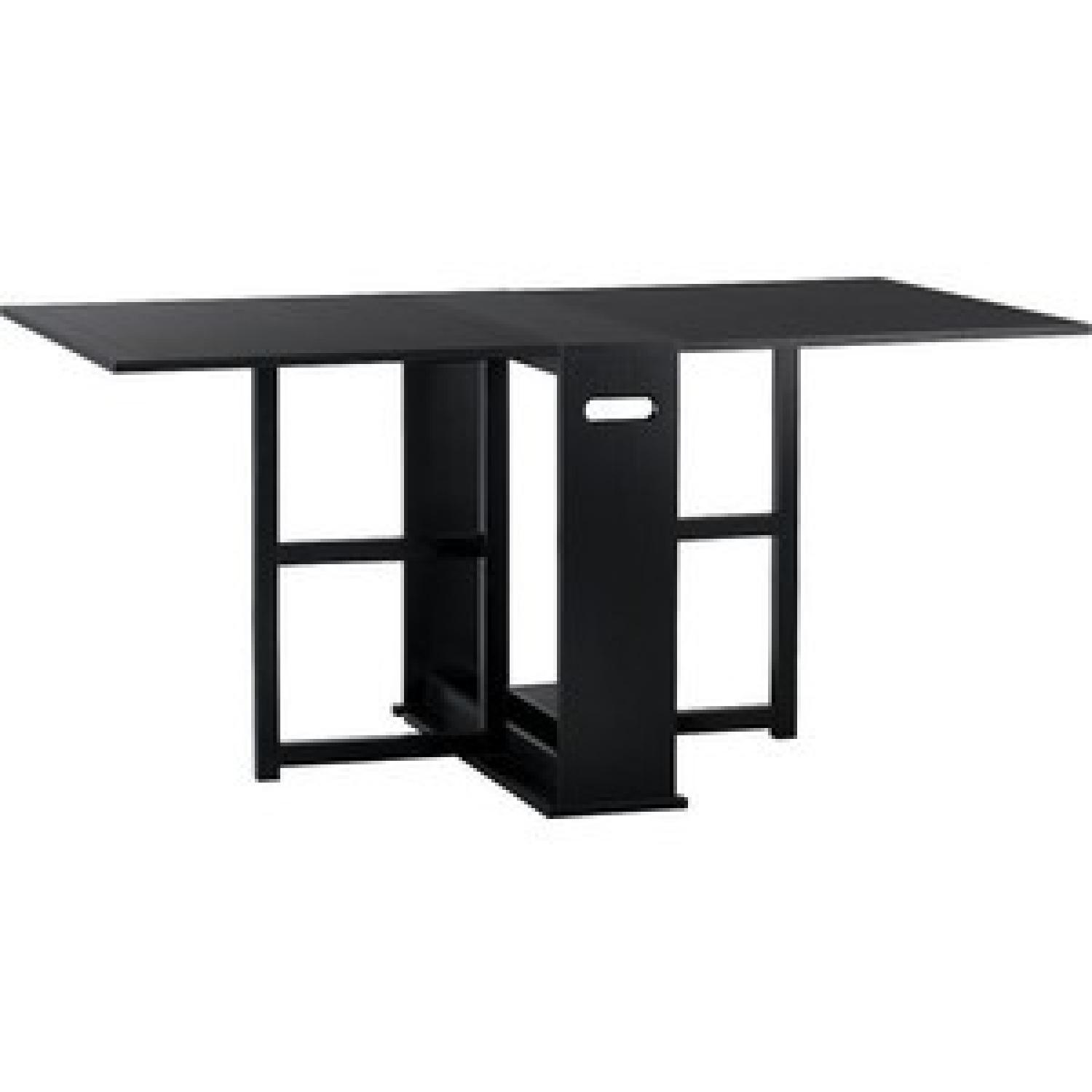 Crate & Barrel Span Drop-Leaf Dining Table - image-3