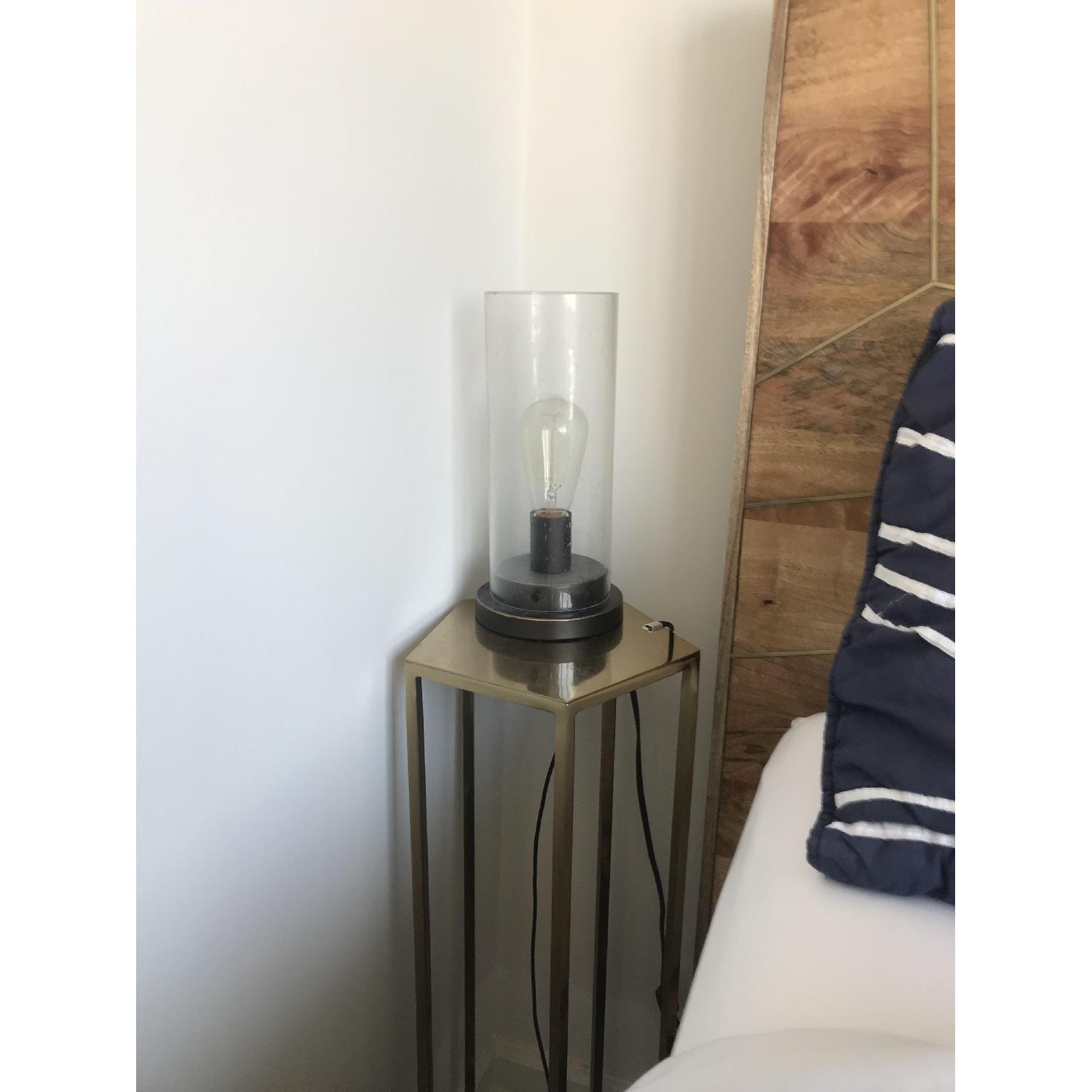 Libby Seeded Glass Edison Bulb Accent Lamp - image-1