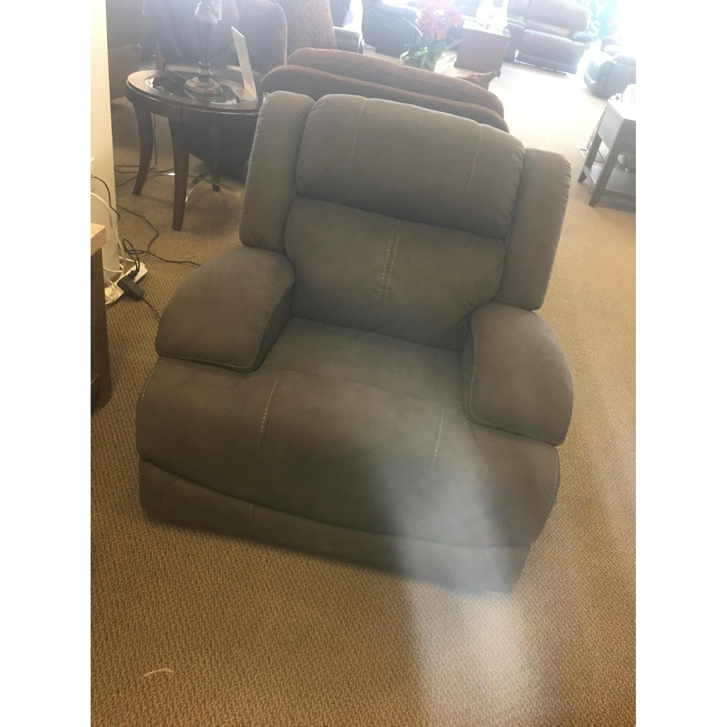Raymour & Flanigan Power Glider Recliner w/ Power Headrest - image-2