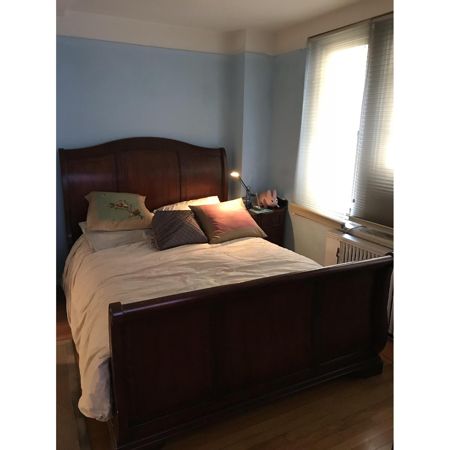 Macy's Bordeaux Queen Sleigh Bed - image-1