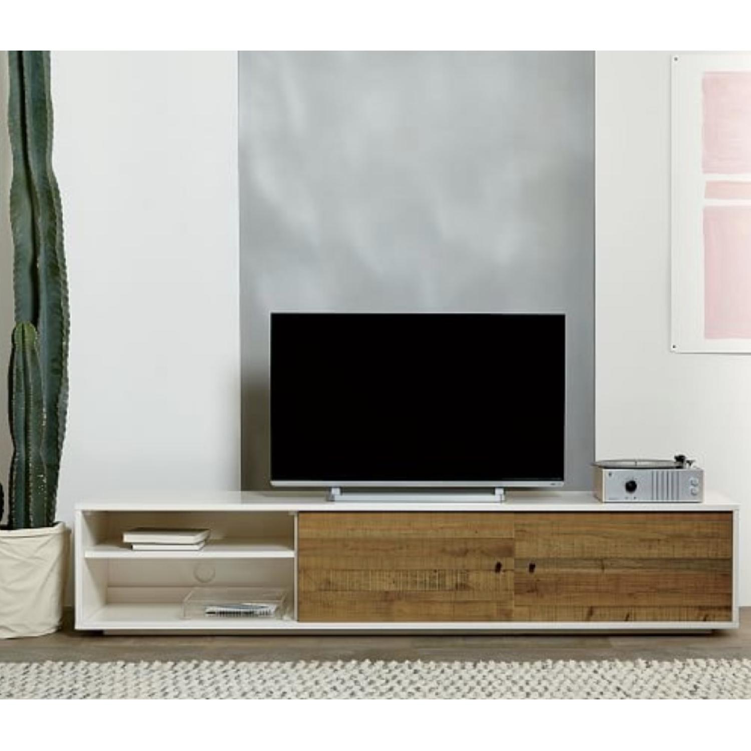 West Elm Reclaimed Wood + Lacquer Media Console - image-1