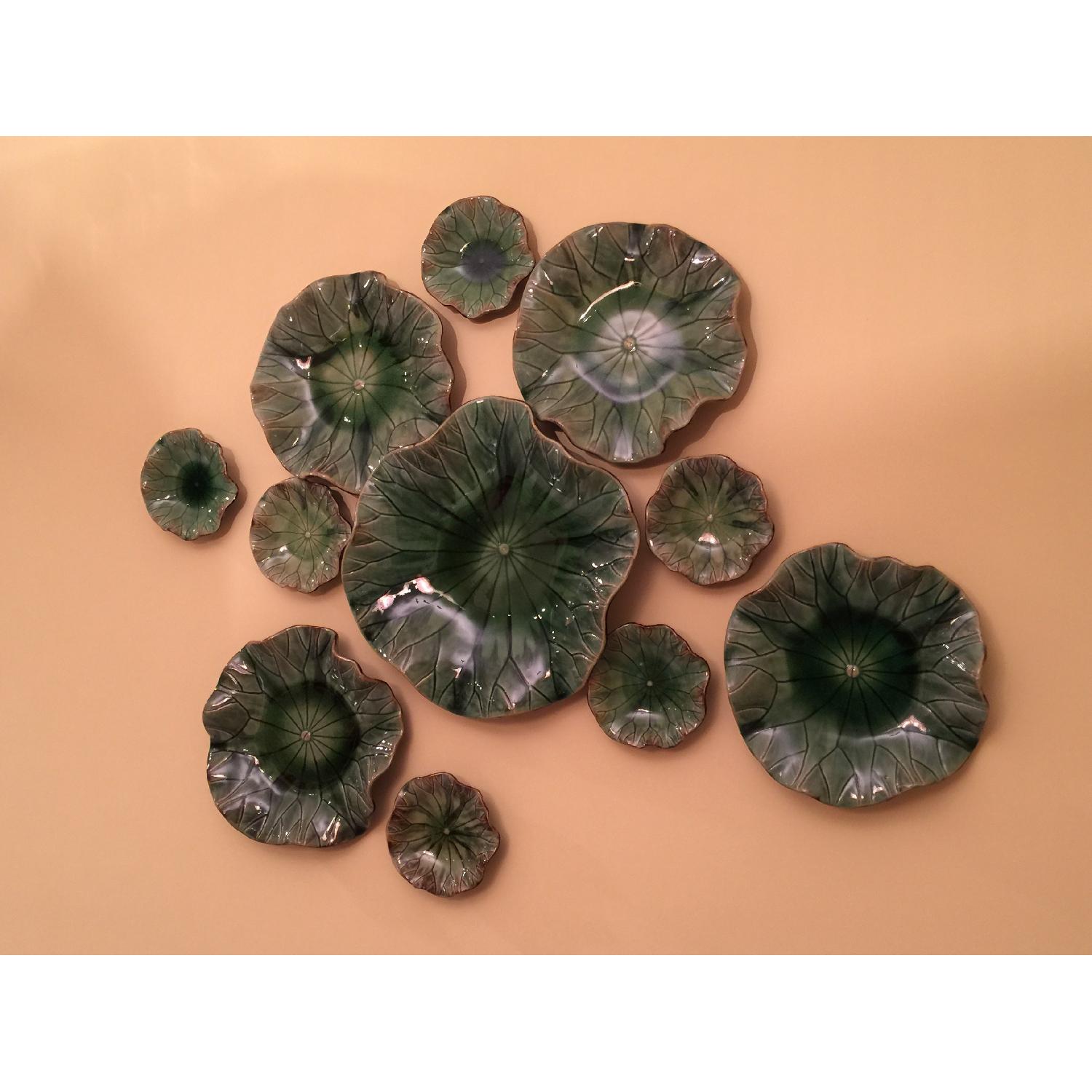 Charles Keath Co. Hand-Painted 12 Piece Porcelain Plates - image-2