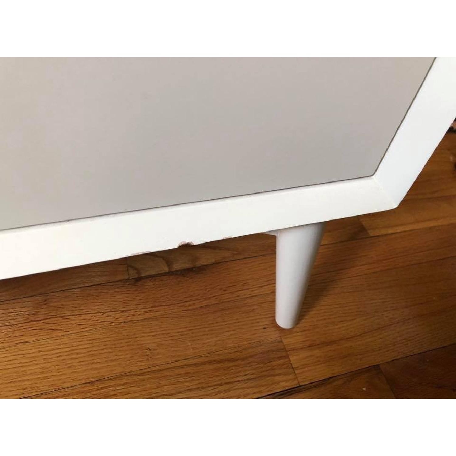West Elm Mid Century Modern 4-Drawer Dresser in White - image-1