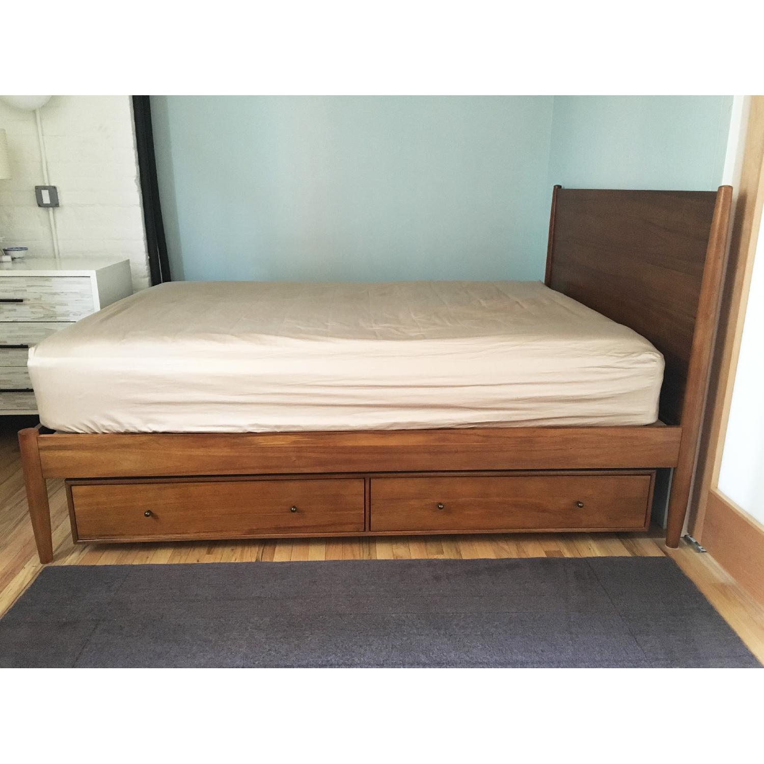 West Elm Mid-Century Storage Bed in Acorn - image-4