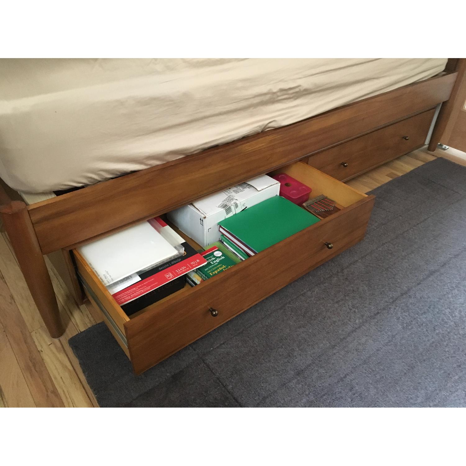 West Elm Mid-Century Storage Bed in Acorn - image-5