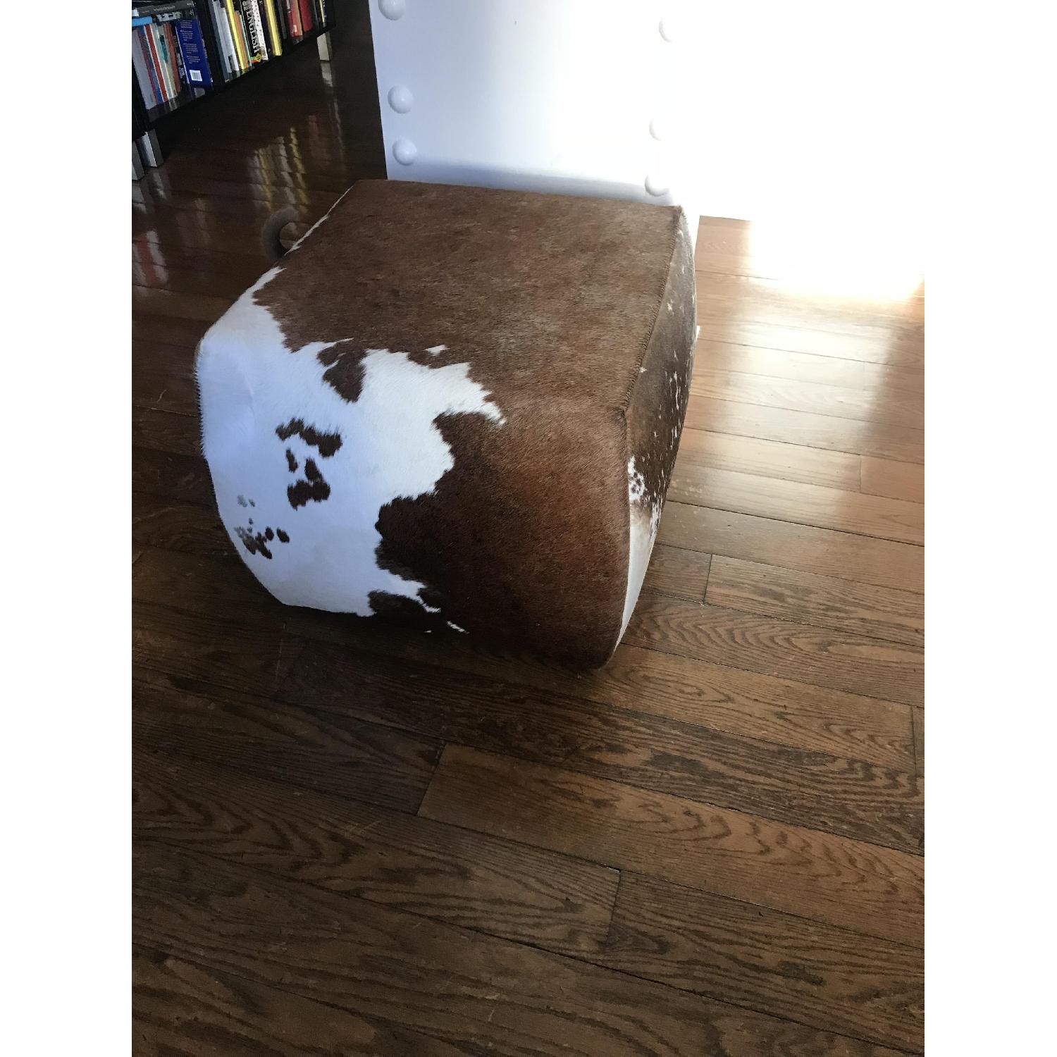 Room & Board Lind Square Cowhide Ottoman - image-2