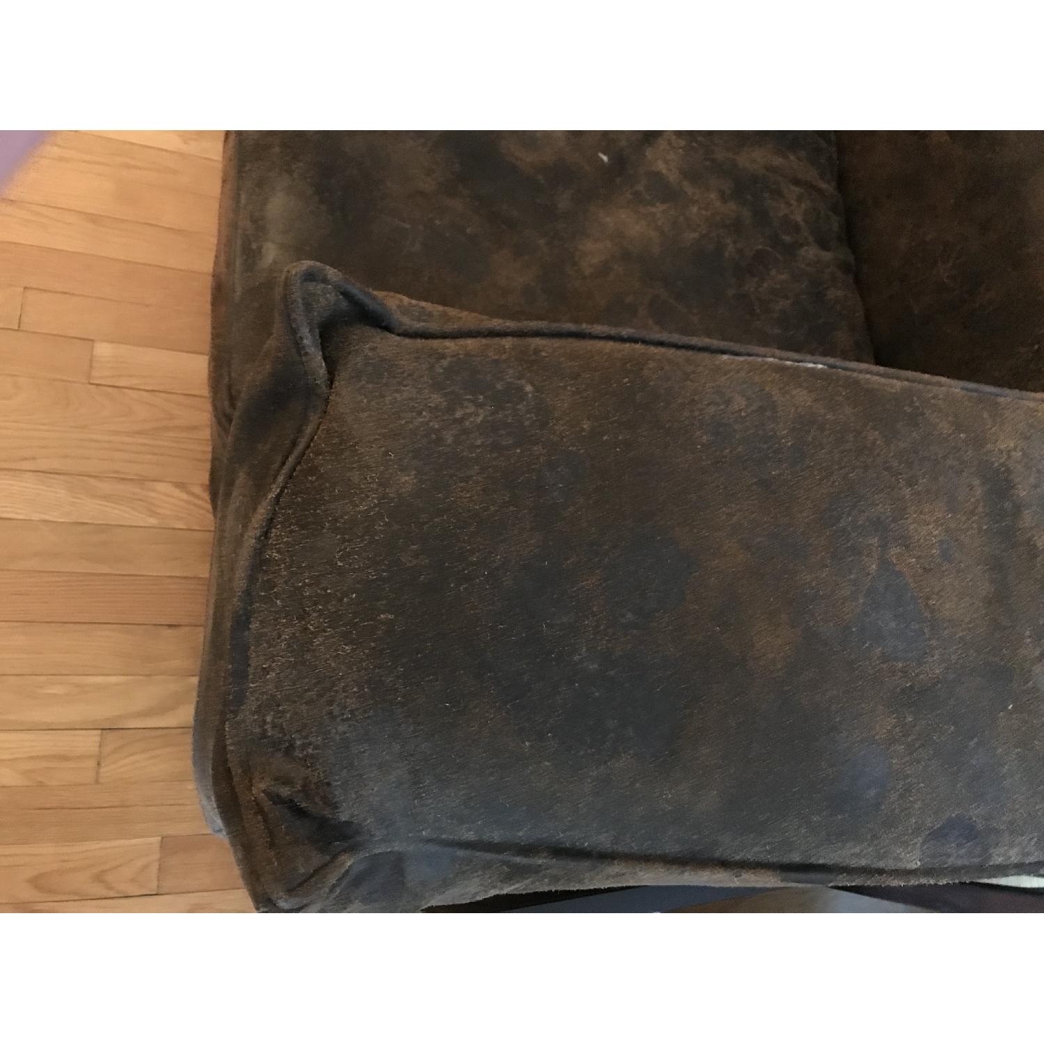 Timothy Oulton Custom Cigar Distressed Leather Couch - image-1