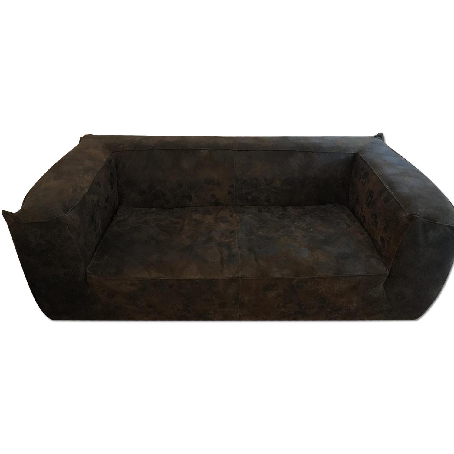 Timothy Oulton Custom Cigar Distressed Leather Couch - image-5