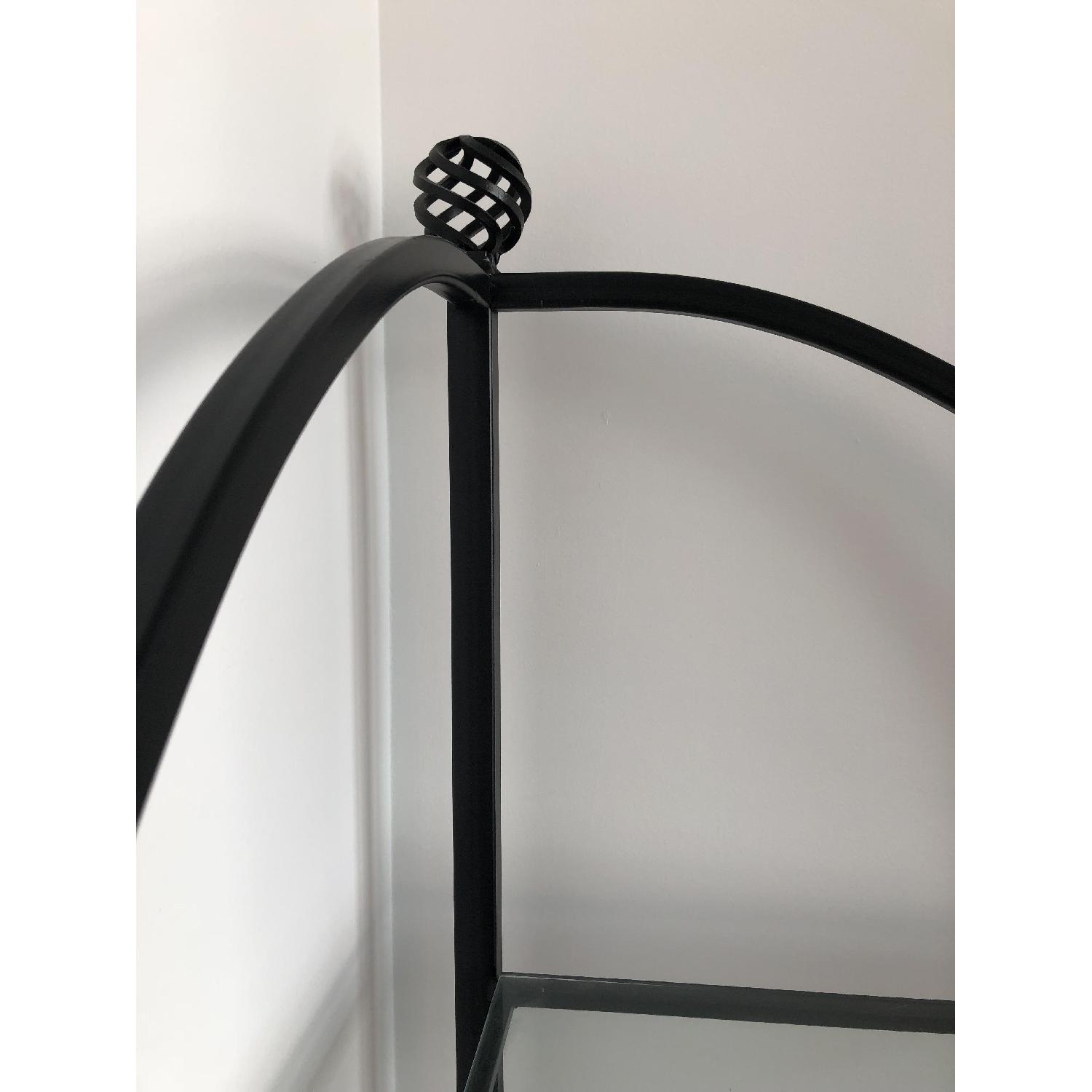 Wrought Iron & Glass Corner Bakers Rack - image-3