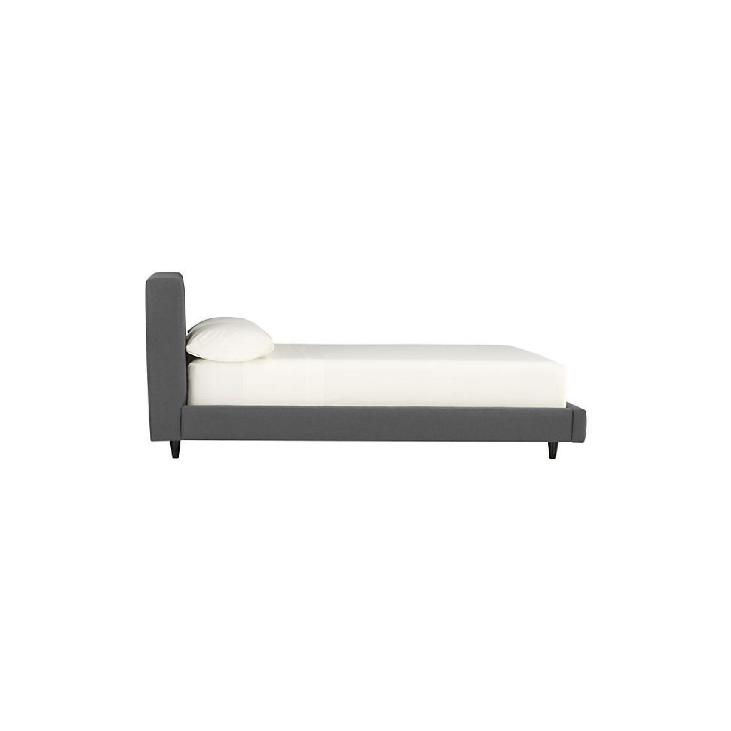 Crate & Barrel Tate King Upholstered Bed - image-2