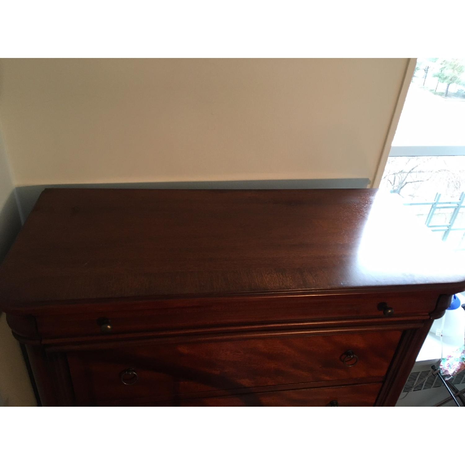 Tall Brown Wood Dresser - image-3