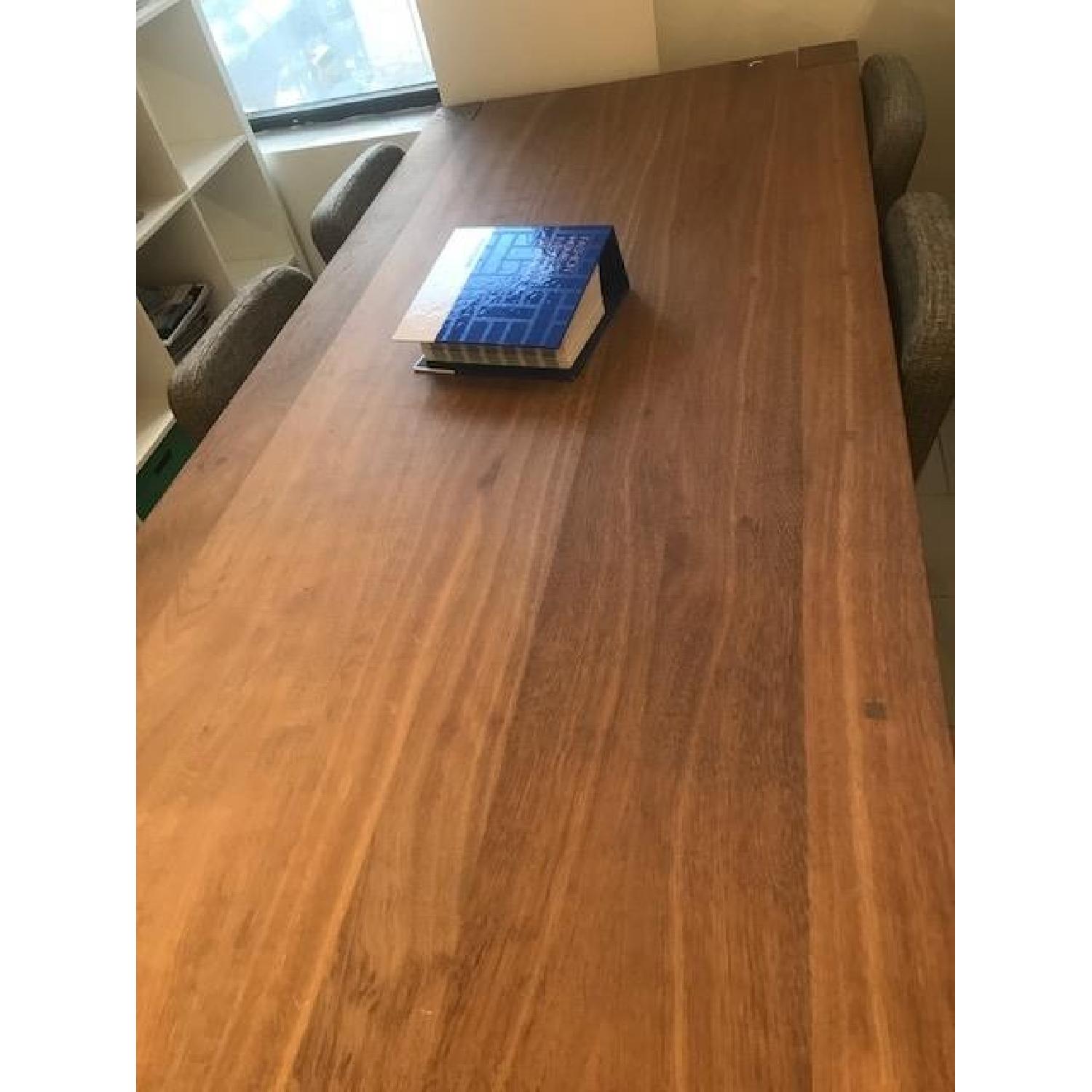 Crate & Barrel Big Sur Smoke Dining Table - image-4