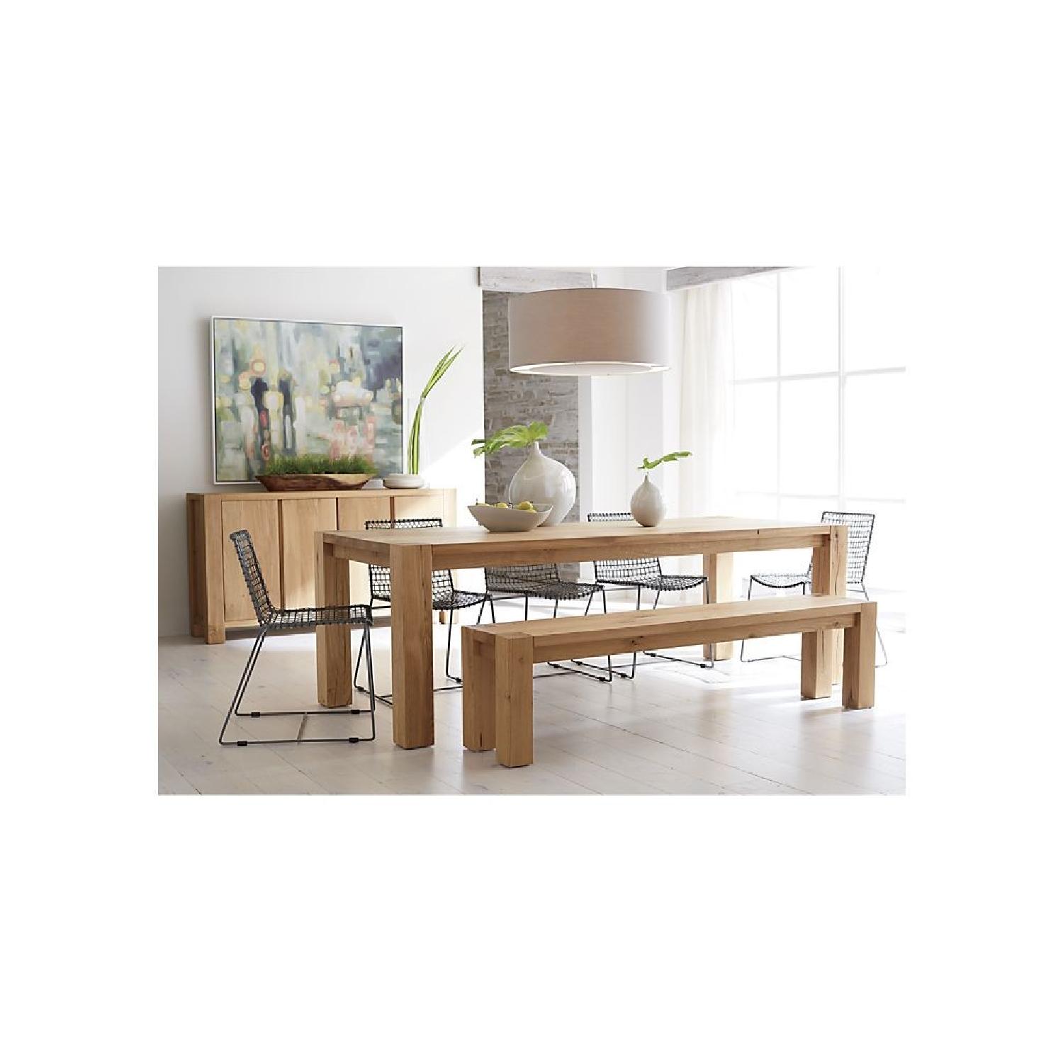 Crate & Barrel Big Sur Smoke Dining Table - image-8