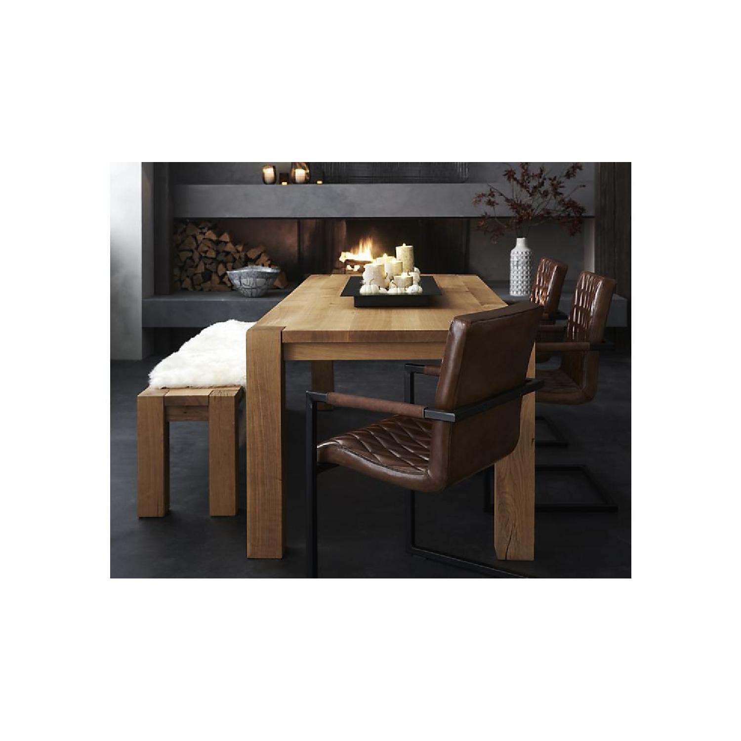 Crate & Barrel Big Sur Smoke Dining Table - image-10