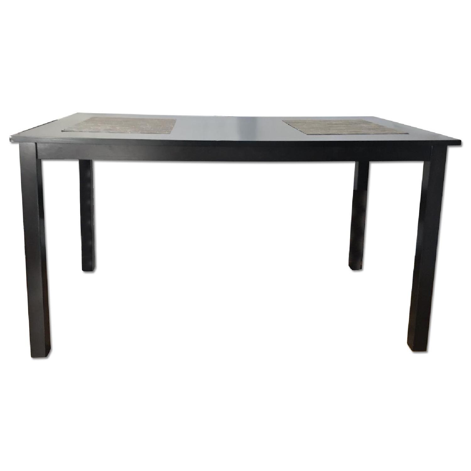 Dark Wood Espresso Dining Table - image-0