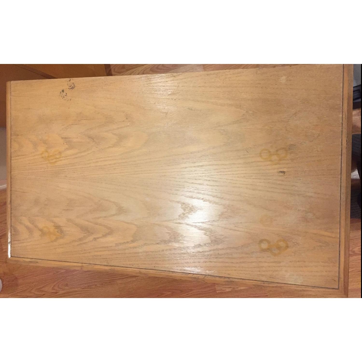 Black Wood Storage Cabinet w/ Glass Doors - image-6