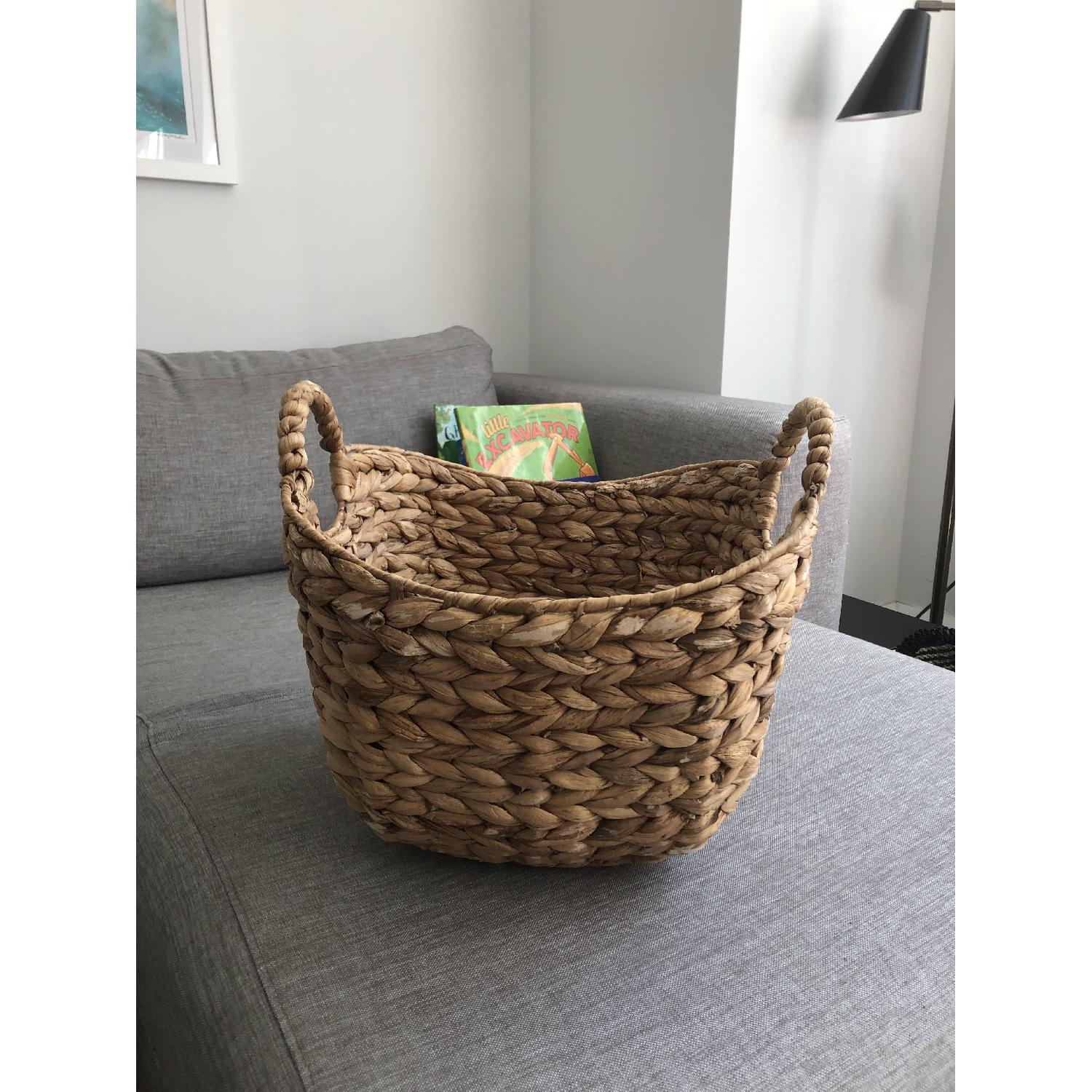 West Elm Rattan Storage Basket - image-3