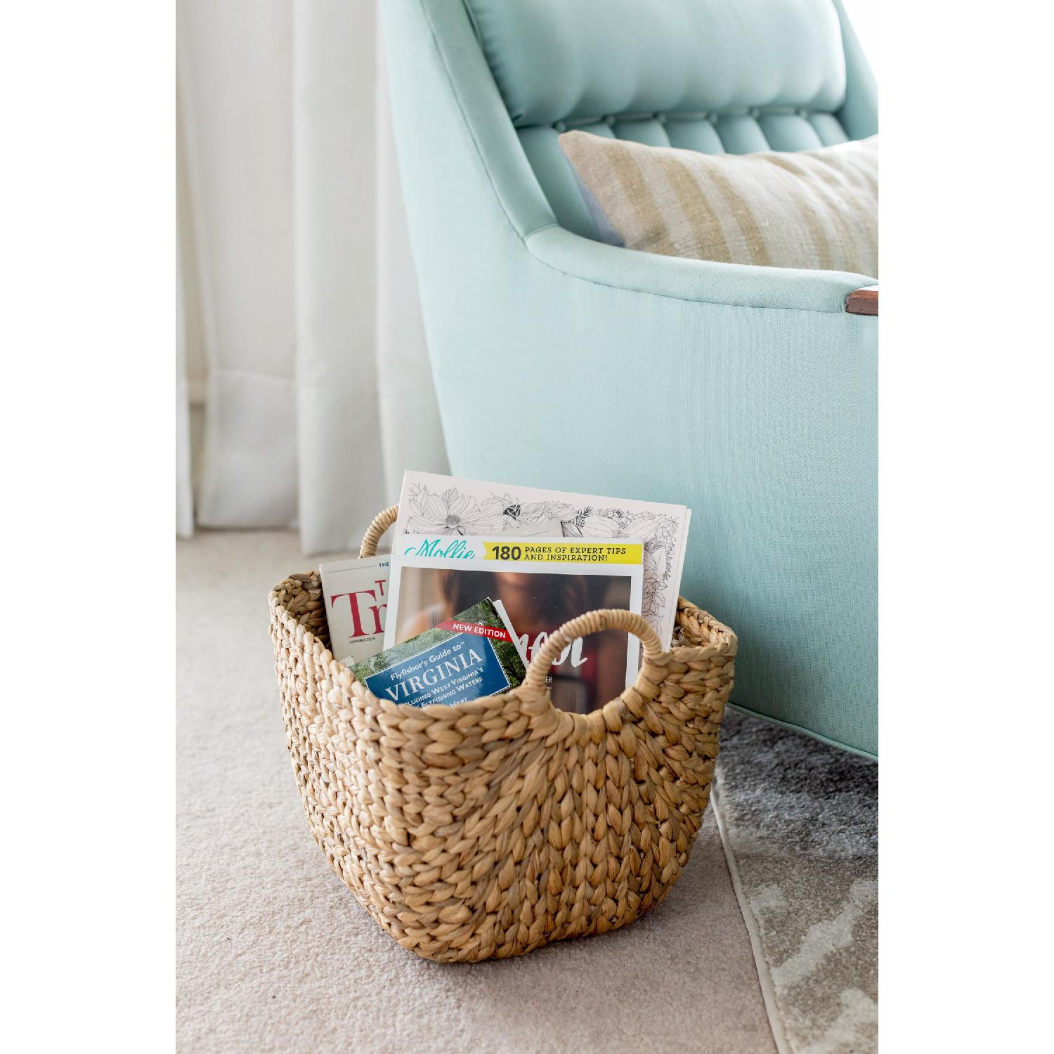 West Elm Rattan Storage Basket - image-4