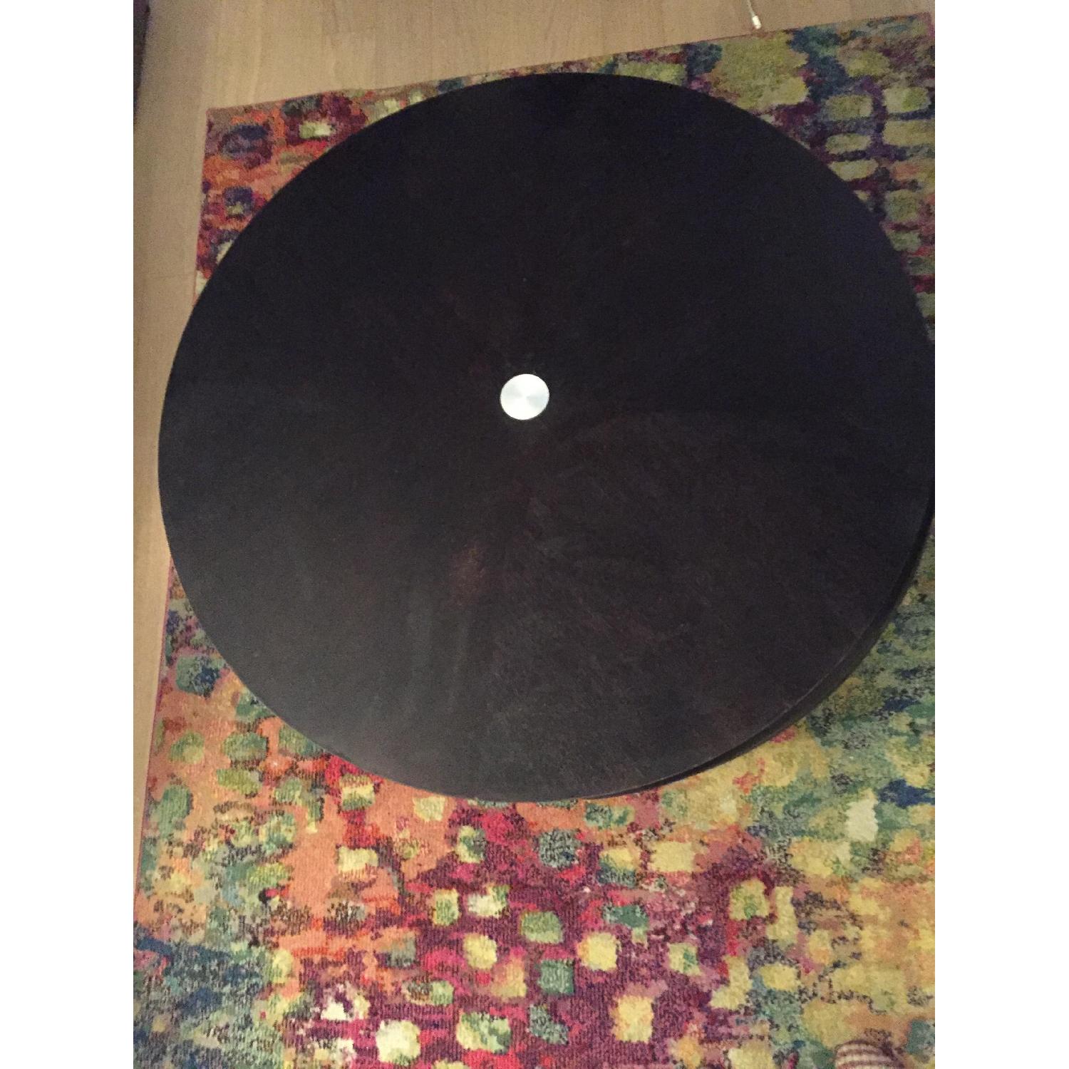 Macy's Round Gas Lift Coffee/Dining Table w/ 4 Ottomans - image-6