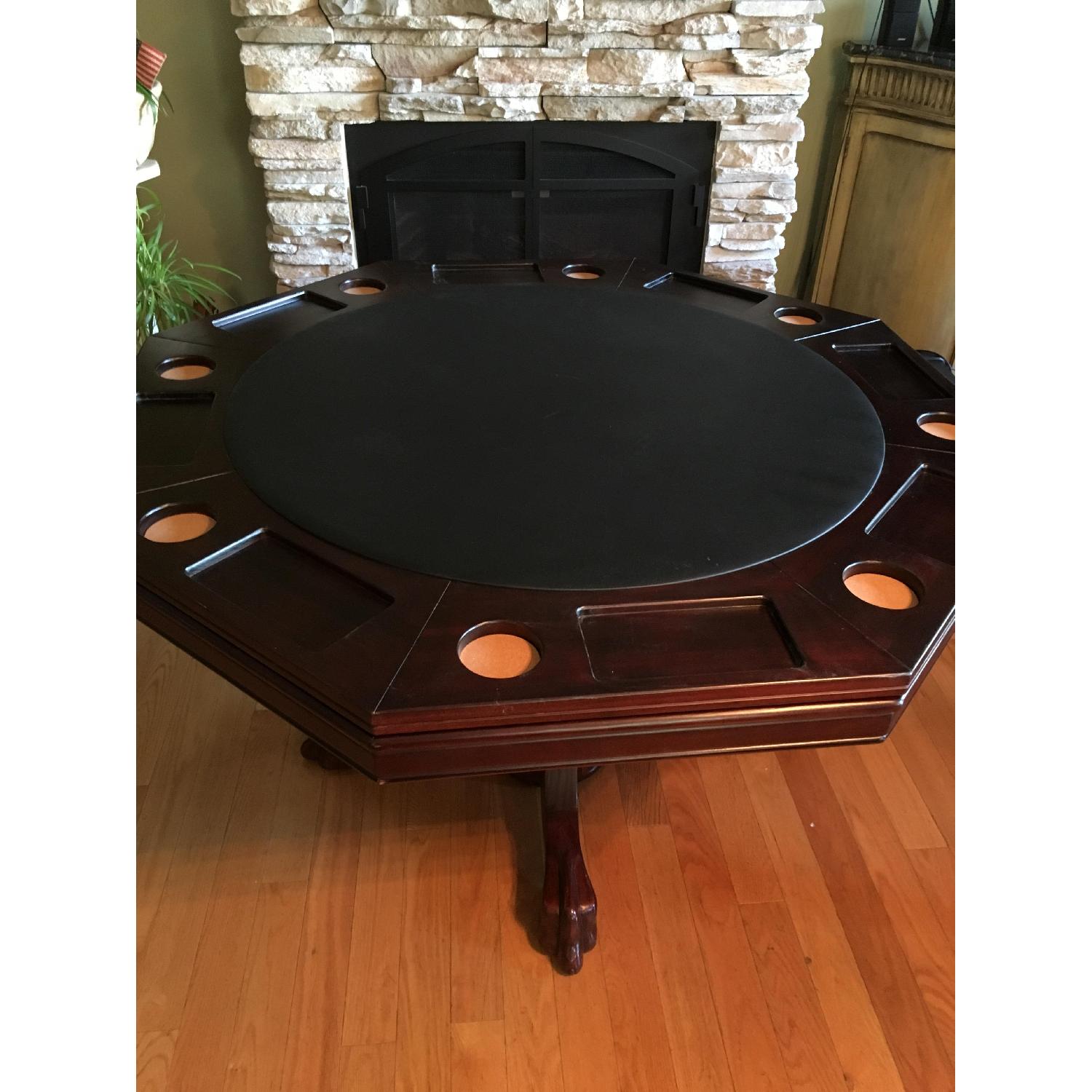 Octagon Wood Game/Dining Table - image-1