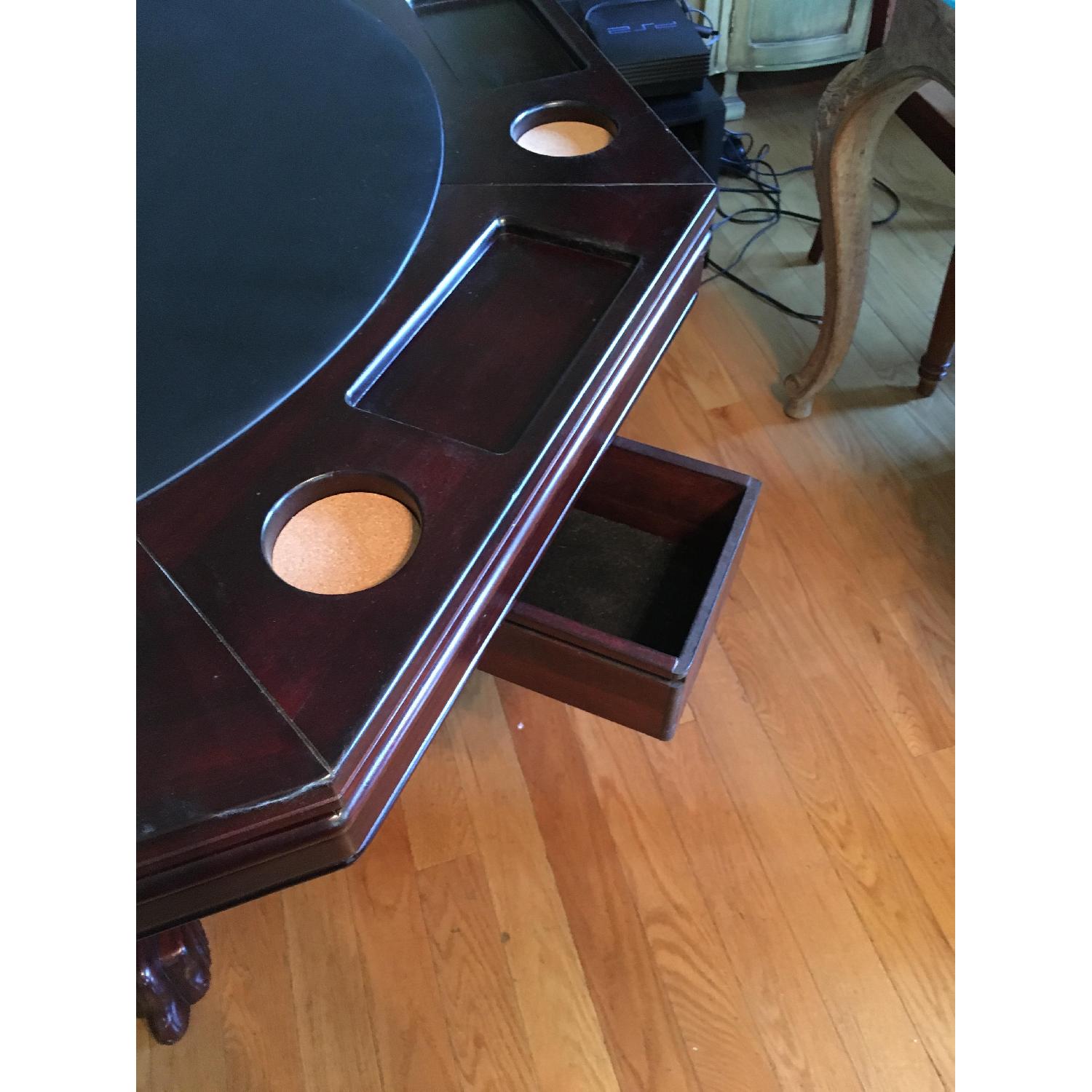 Octagon Wood Game/Dining Table - image-2