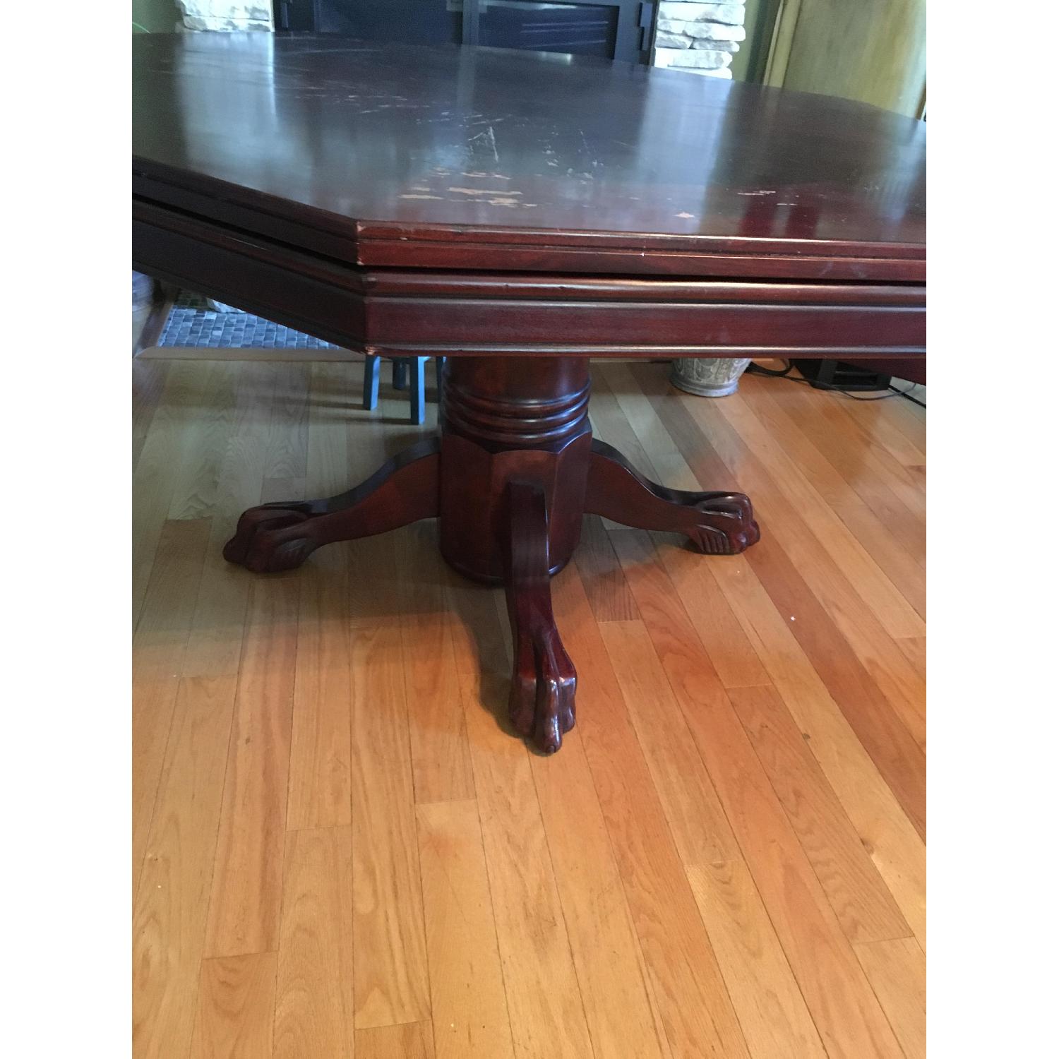 Octagon Wood Game/Dining Table - image-9