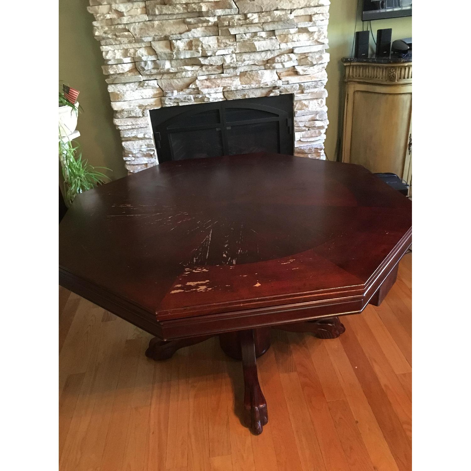 Octagon Wood Game/Dining Table - image-10