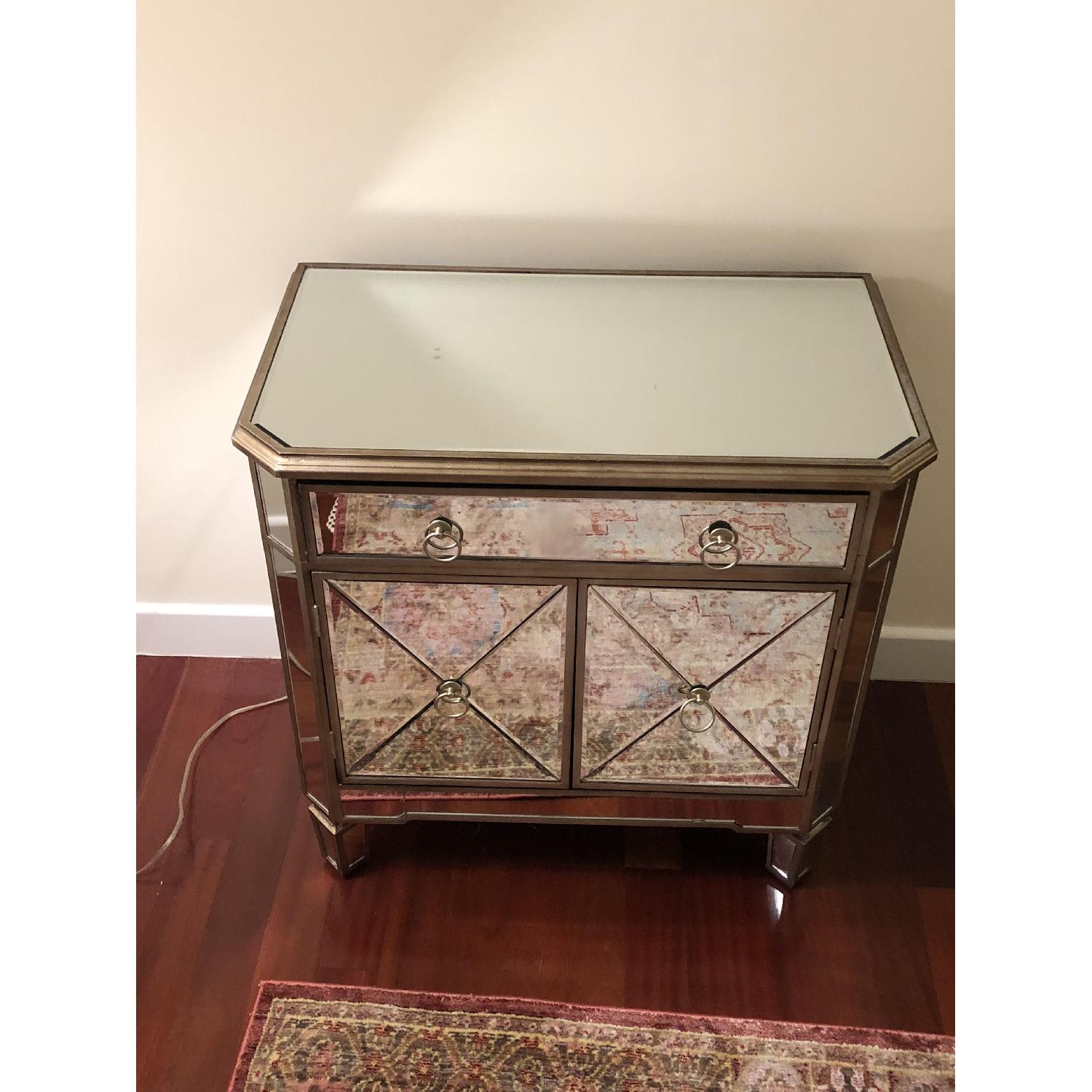 HomeGoods TwoDoor Mirrored Chest AptDeco