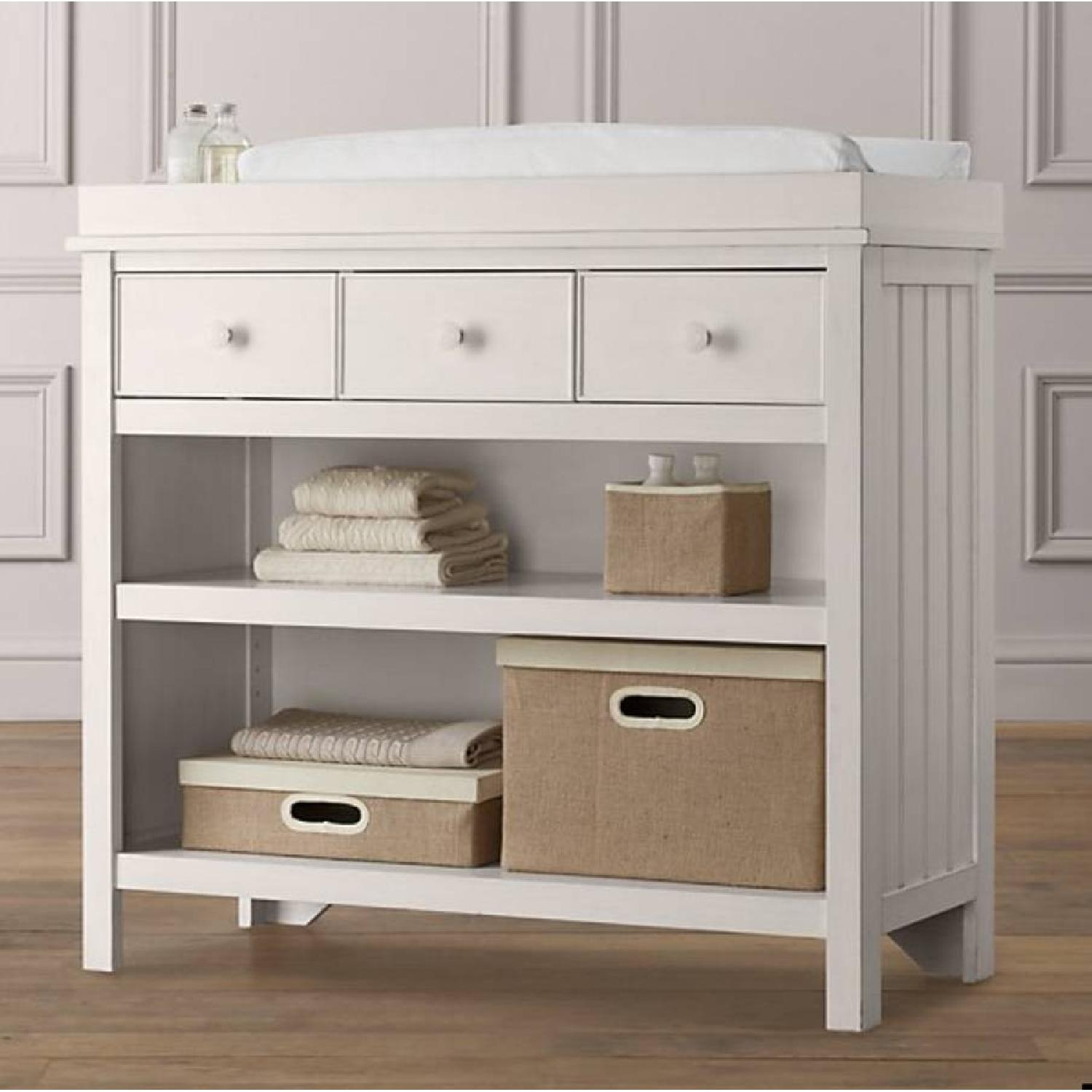 Restoration Hardware Dalton Changing Table in White - AptDeco