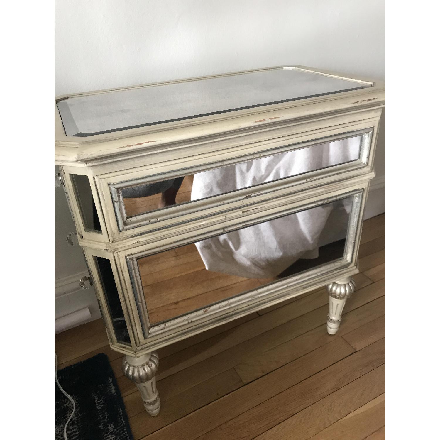 Horchow Dresden Mirrored Side Table - image-2