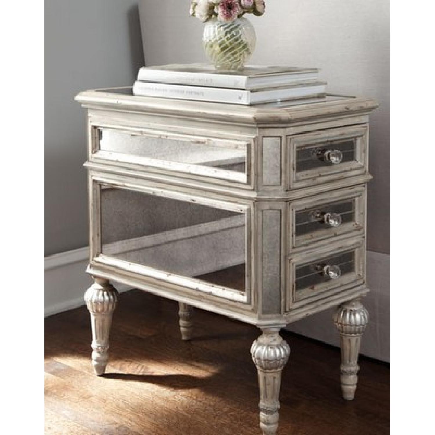 Horchow Dresden Mirrored Side Table - image-5