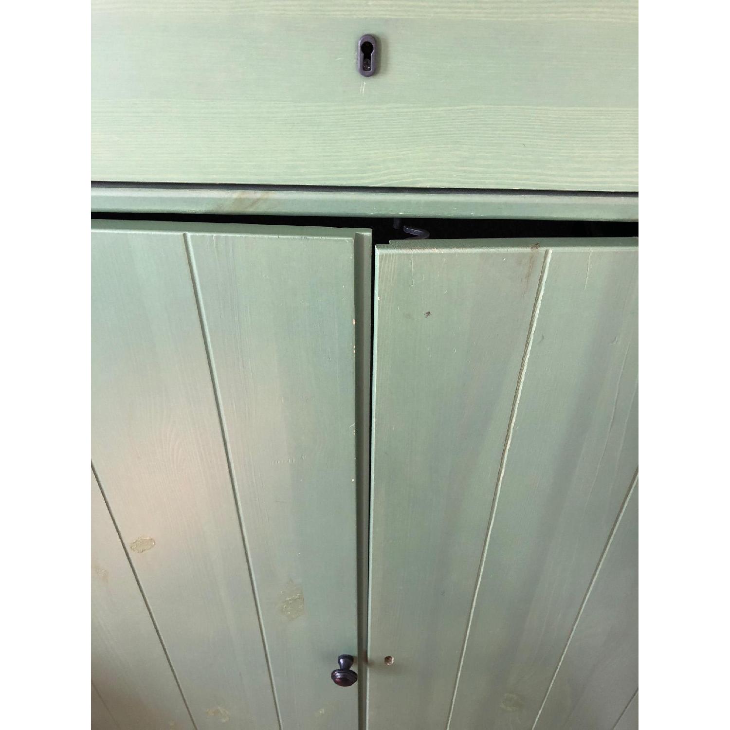 Ikea Hurdal Wood Linen Cabinet - image-1