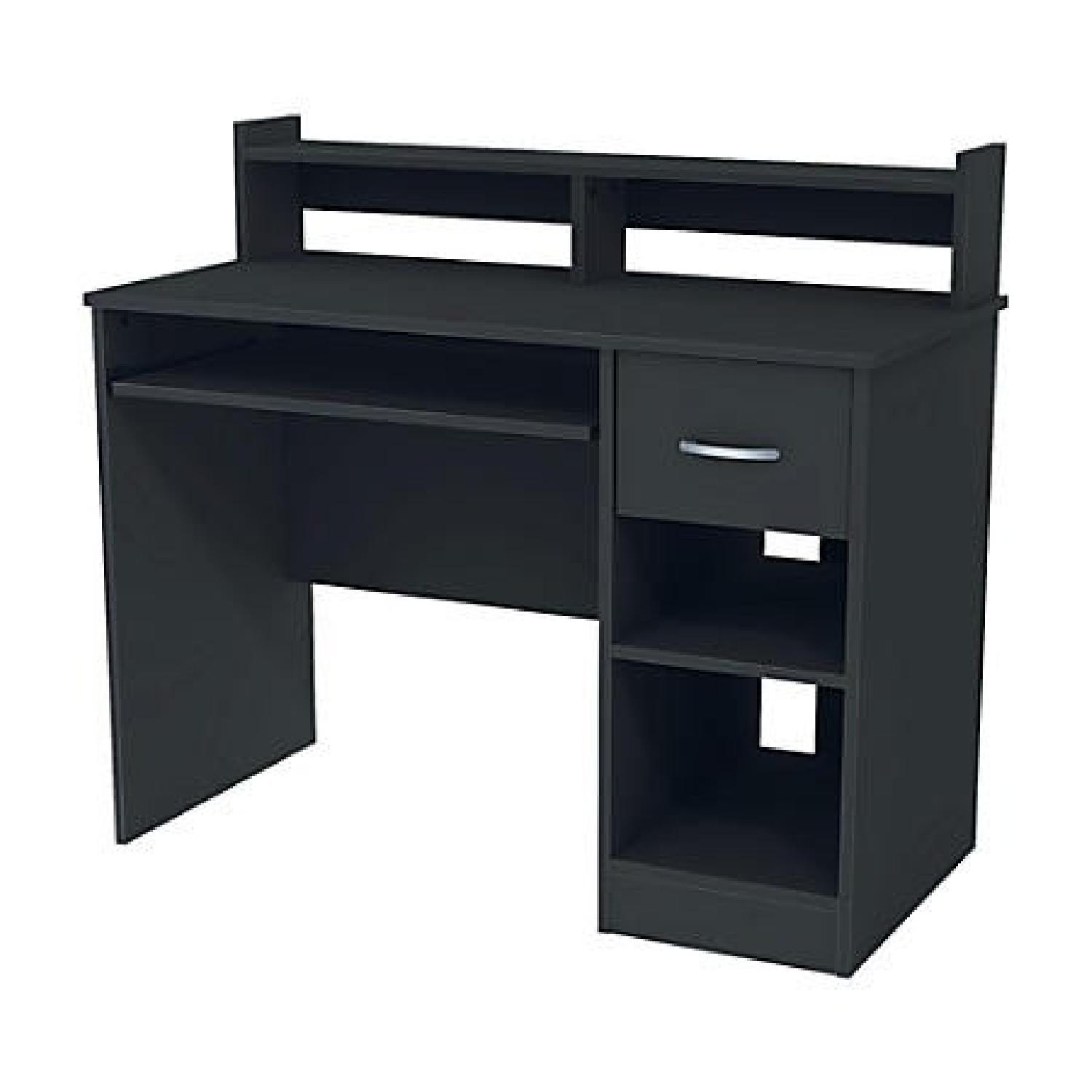 South Shore Axess Desk w/ Keyboard Tray in Black - image-0