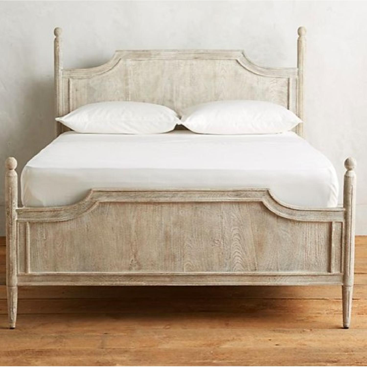 Anthropologie Washed Wood Bed Frame - image-2
